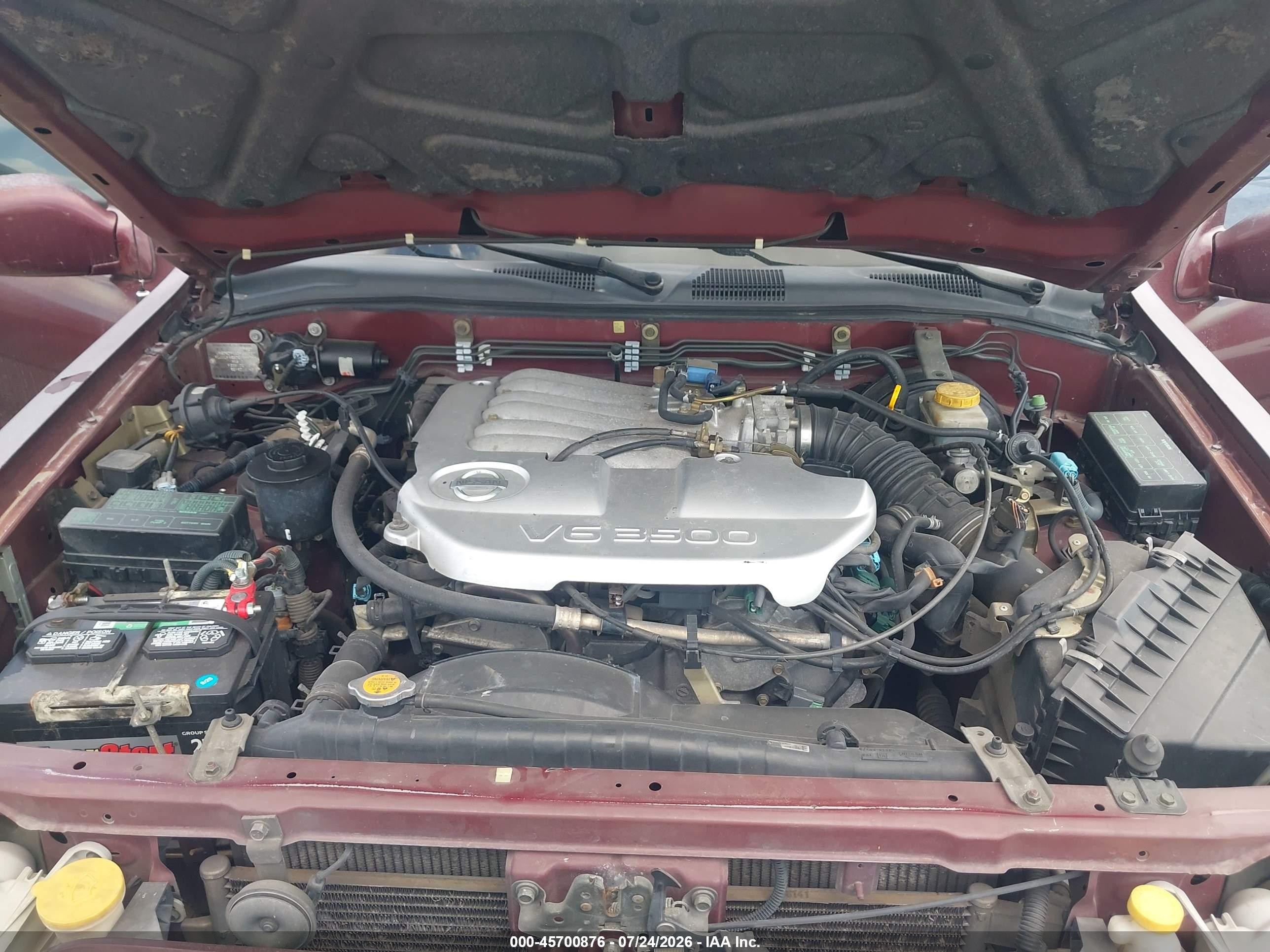 2002 Nissan Pathfinder Le Burgundy vin: JN8DR09X62W666727