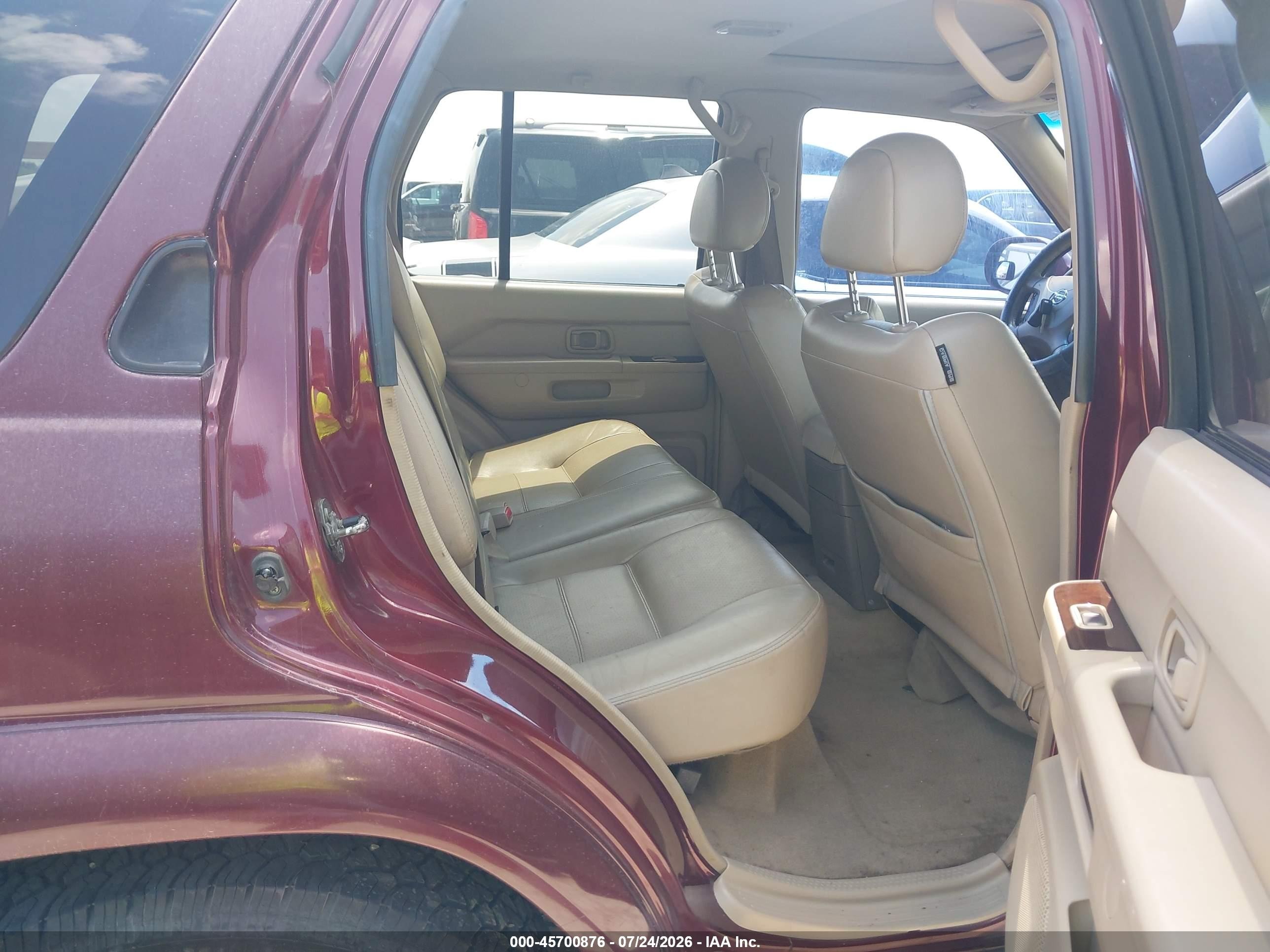 2002 Nissan Pathfinder Le Burgundy vin: JN8DR09X62W666727
