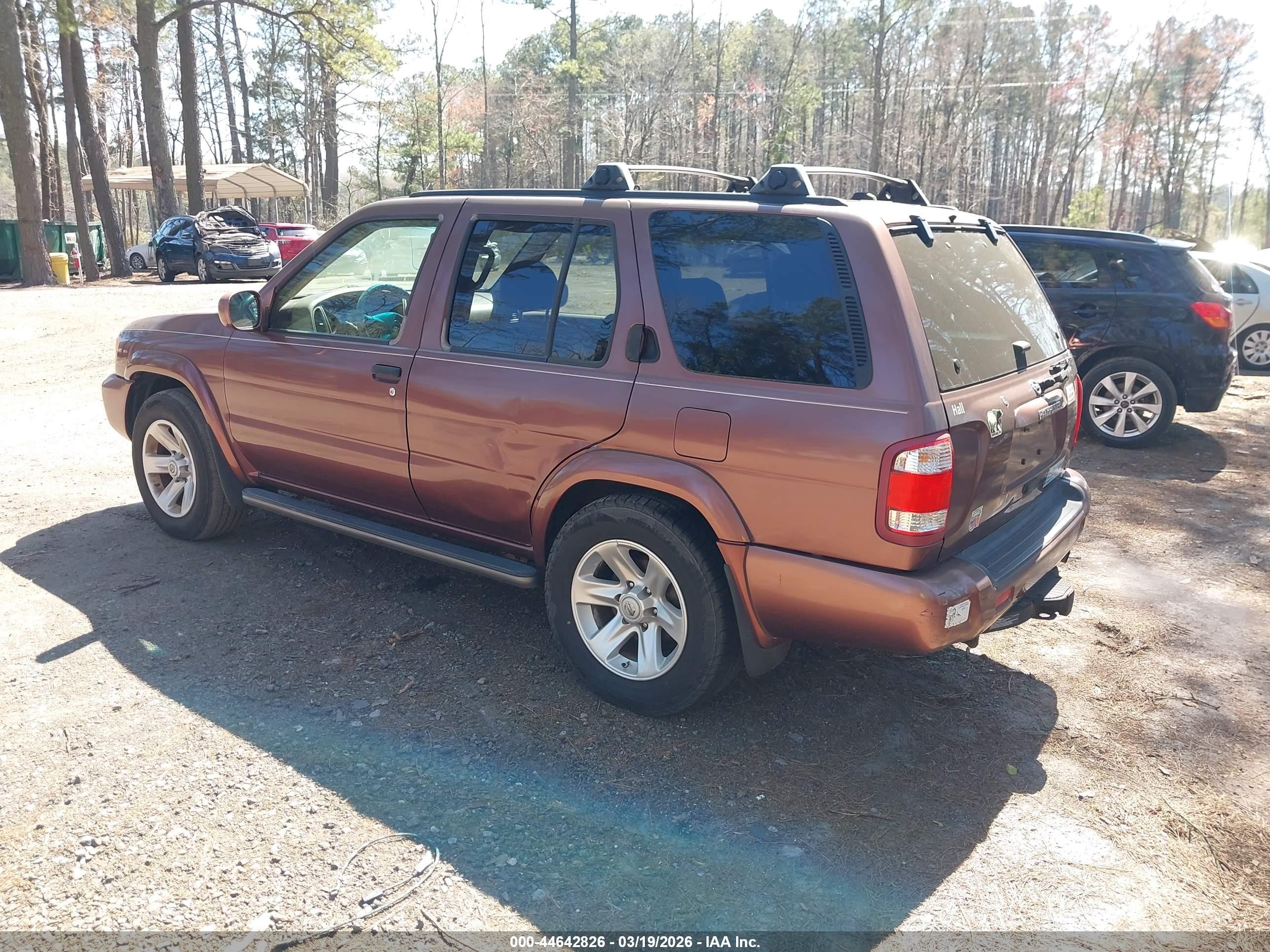 2003 Nissan Pathfinder Le Brown vin: JN8DR09X83W701267