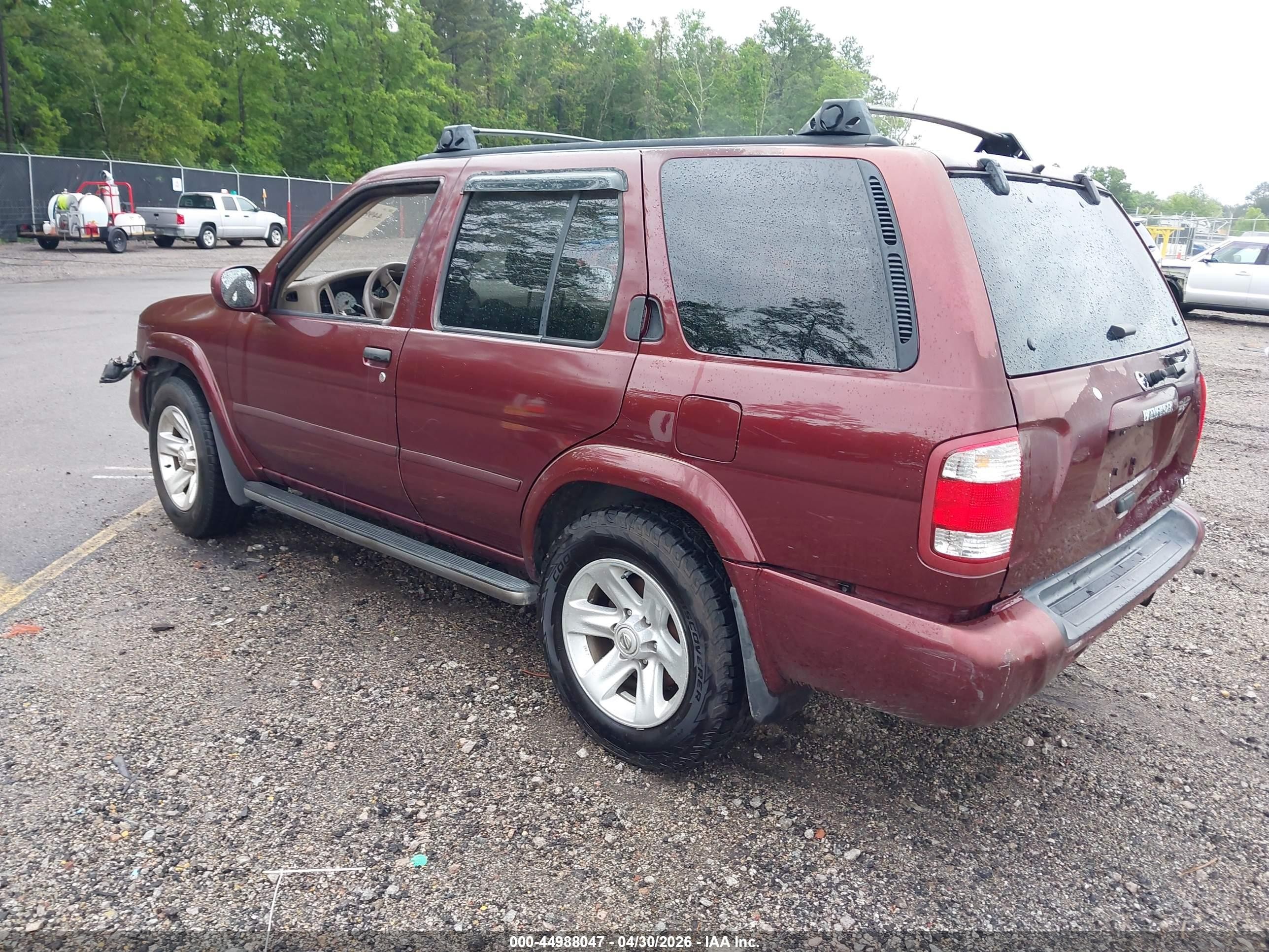 2003 Nissan Pathfinder Le Burgundy vin: JN8DR09X83W702841