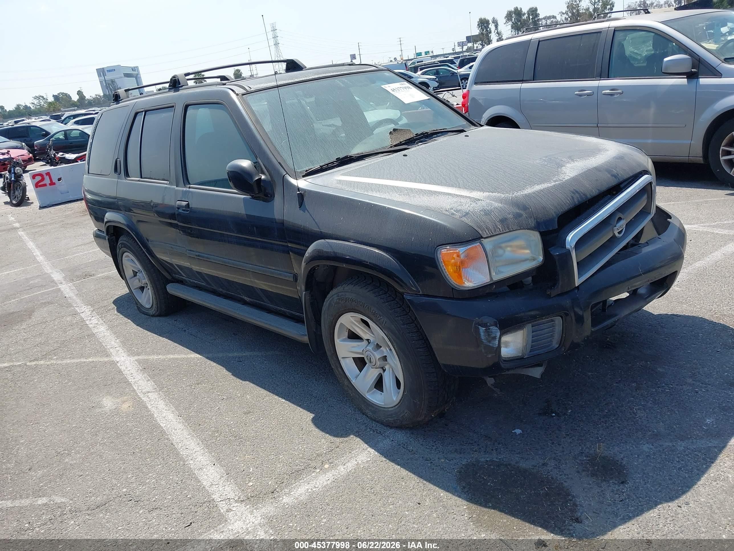 2002 Nissan Pathfinder Le Black vin: JN8DR09X92W654944