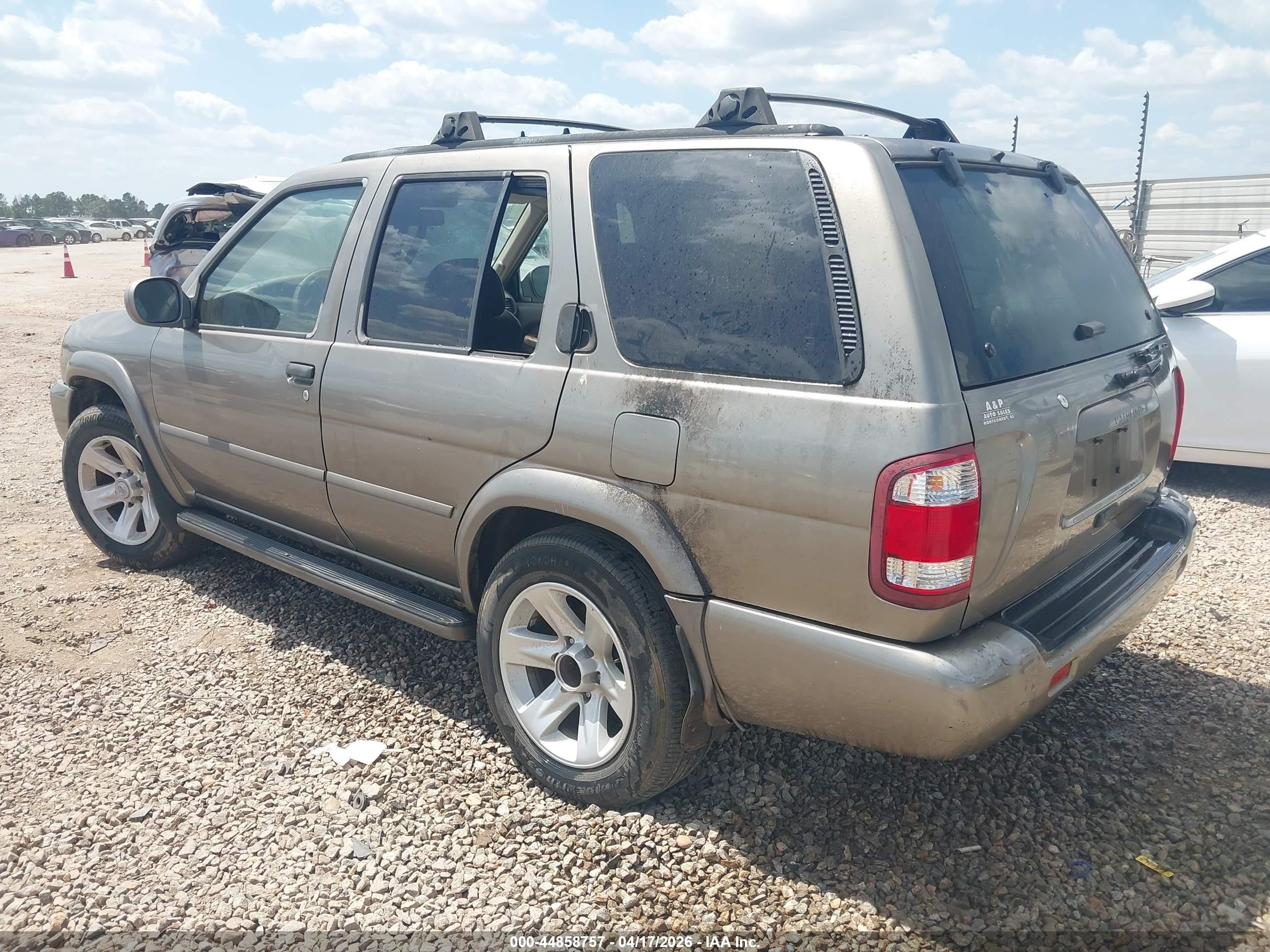 2003 Nissan Pathfinder Le Gray vin: JN8DR09X93W706235