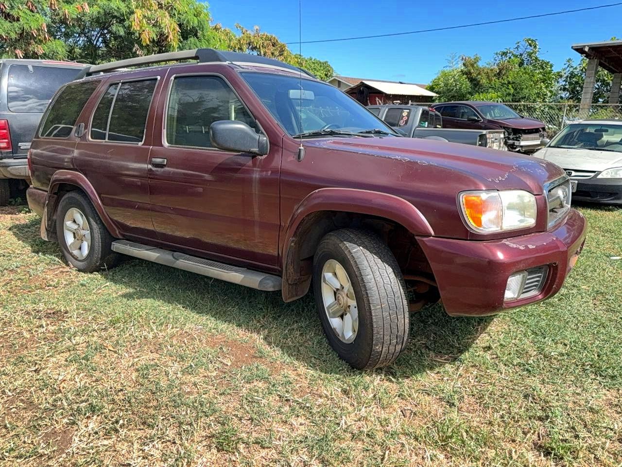 2003 Nissan Pathfinder Se Maroon vin: JN8DR09X93W709894