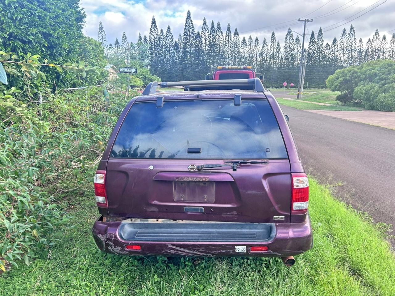 2003 Nissan Pathfinder Se Maroon vin: JN8DR09X93W709894