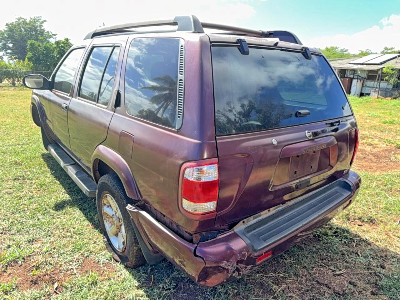 2003 Nissan Pathfinder Se Maroon vin: JN8DR09X93W709894