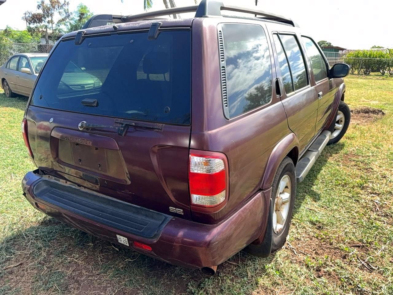 2003 Nissan Pathfinder Se Maroon vin: JN8DR09X93W709894