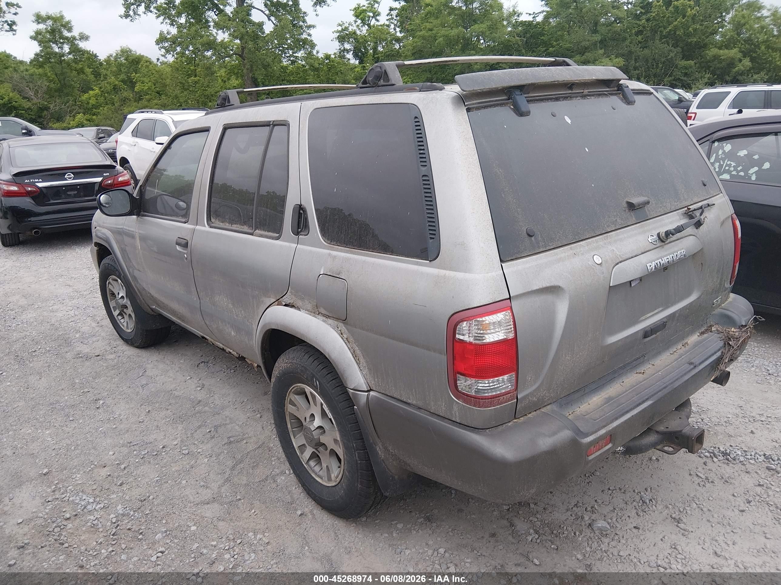 2001 Nissan Pathfinder Se Silver vin: JN8DR09Y01W570289