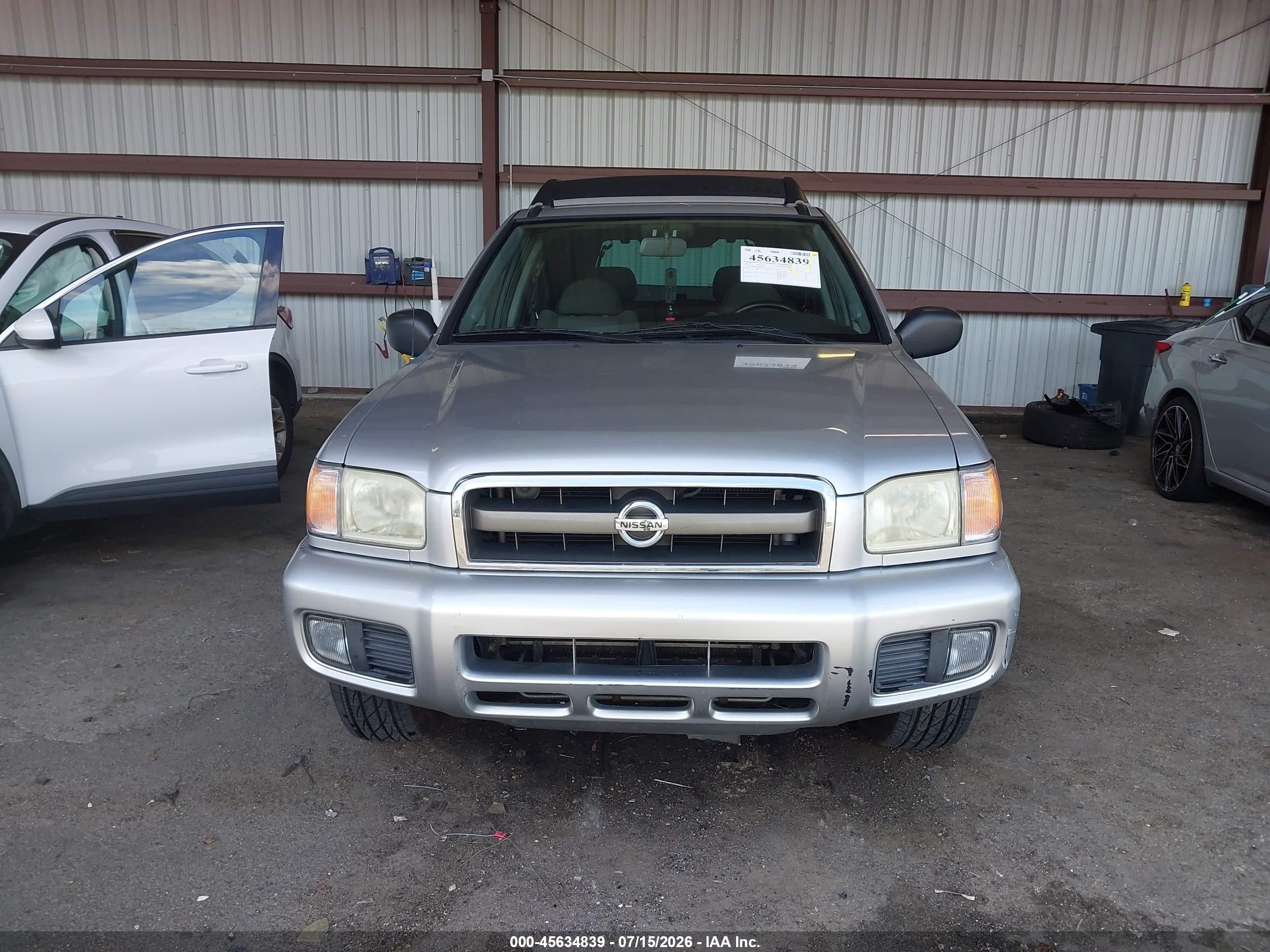 2003 Nissan Pathfinder Se Silver vin: JN8DR09Y03W825610