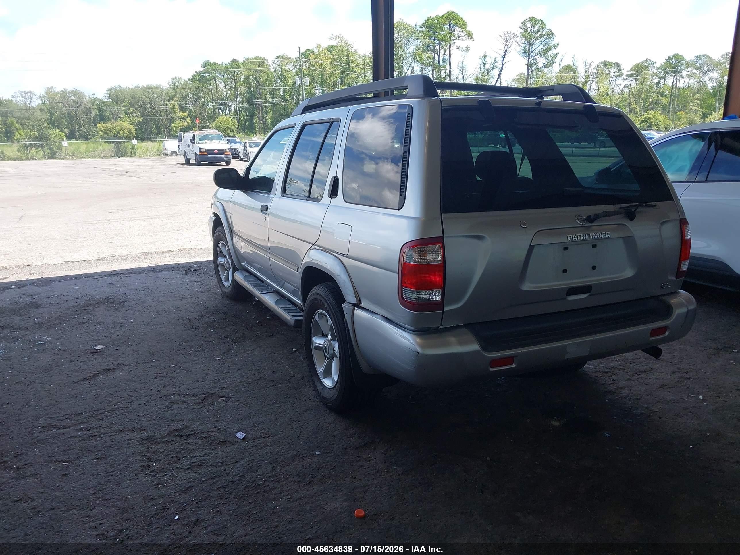 2003 Nissan Pathfinder Se Silver vin: JN8DR09Y03W825610