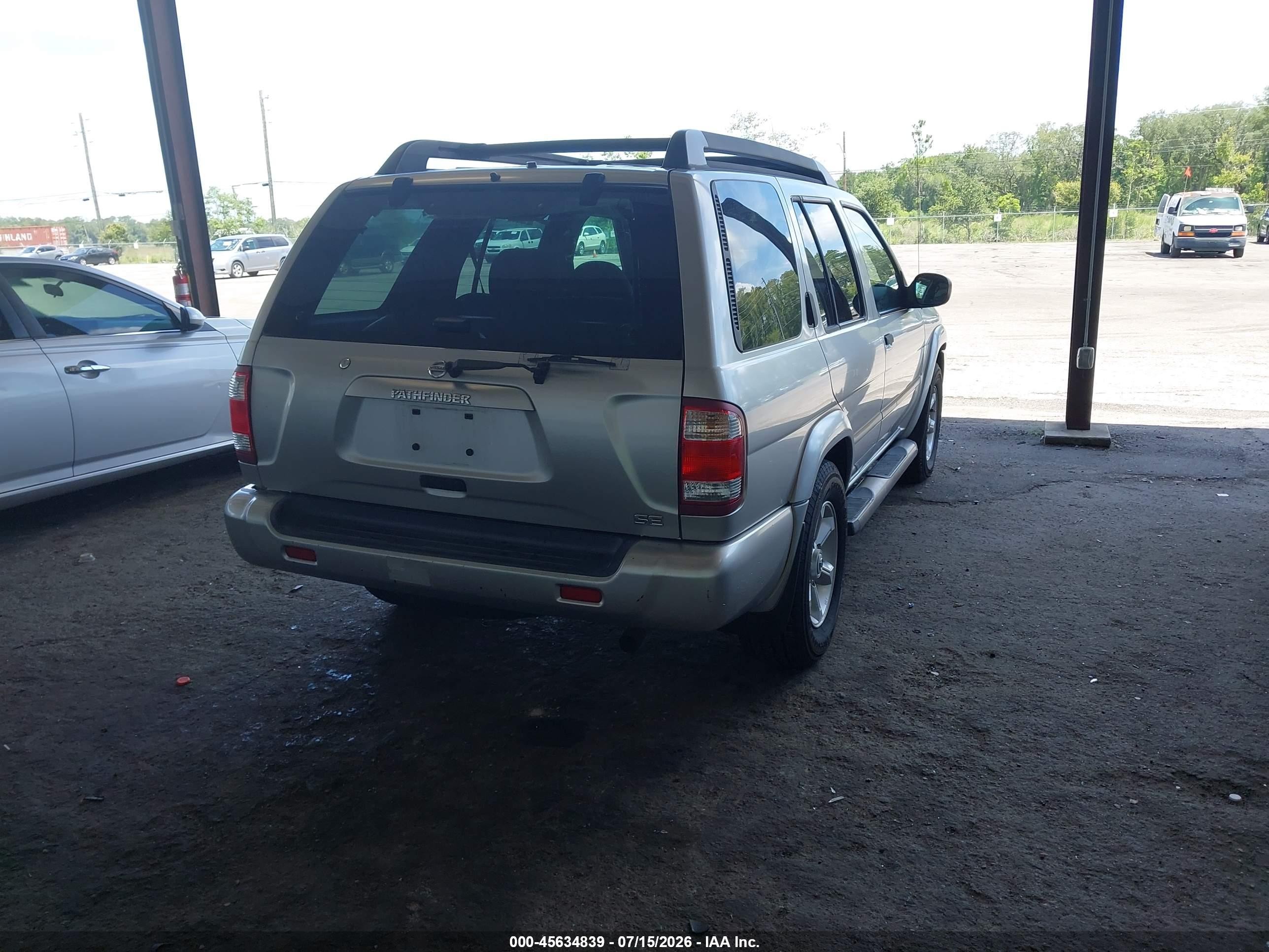2003 Nissan Pathfinder Se Silver vin: JN8DR09Y03W825610