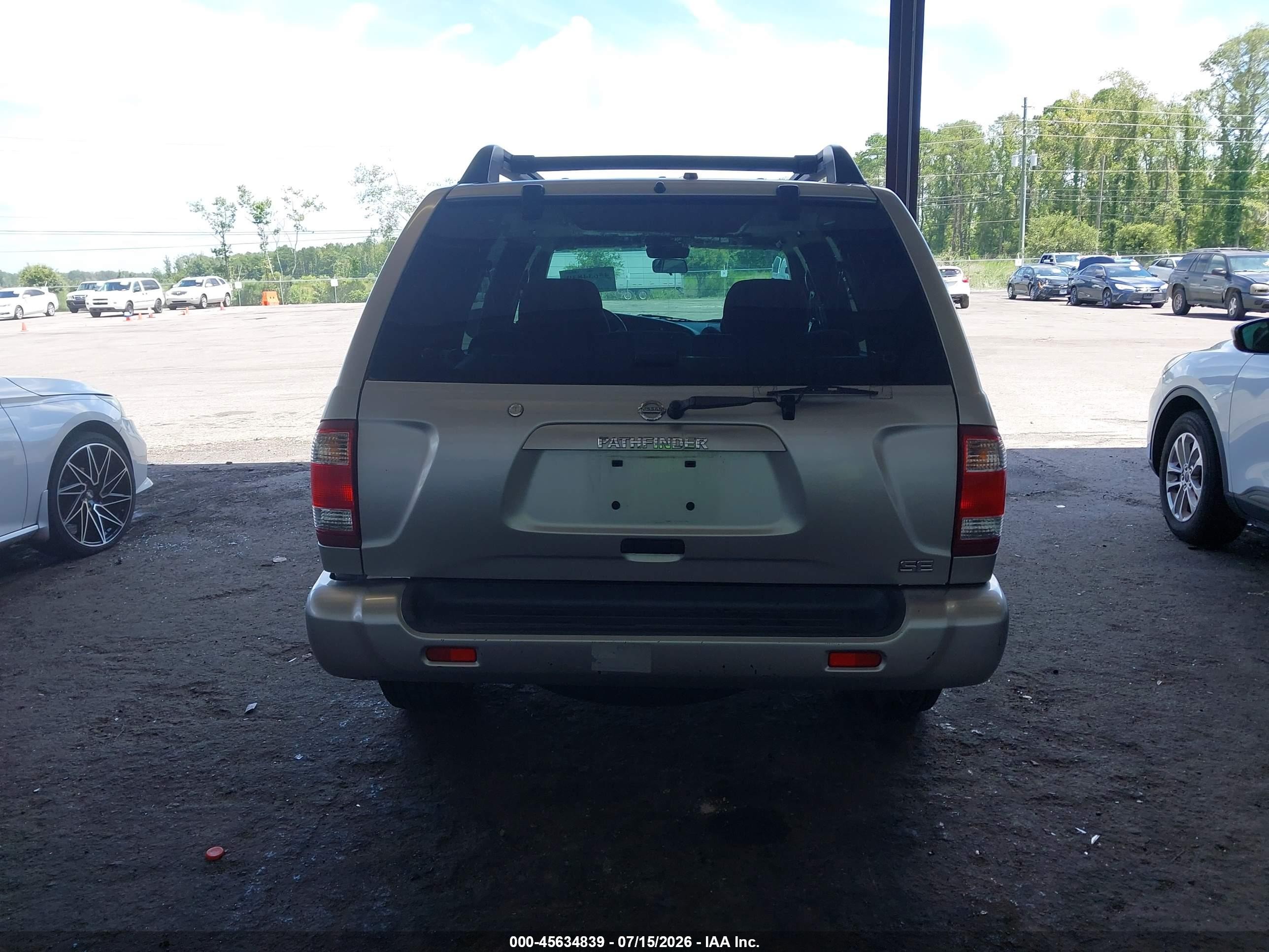 2003 Nissan Pathfinder Se Silver vin: JN8DR09Y03W825610