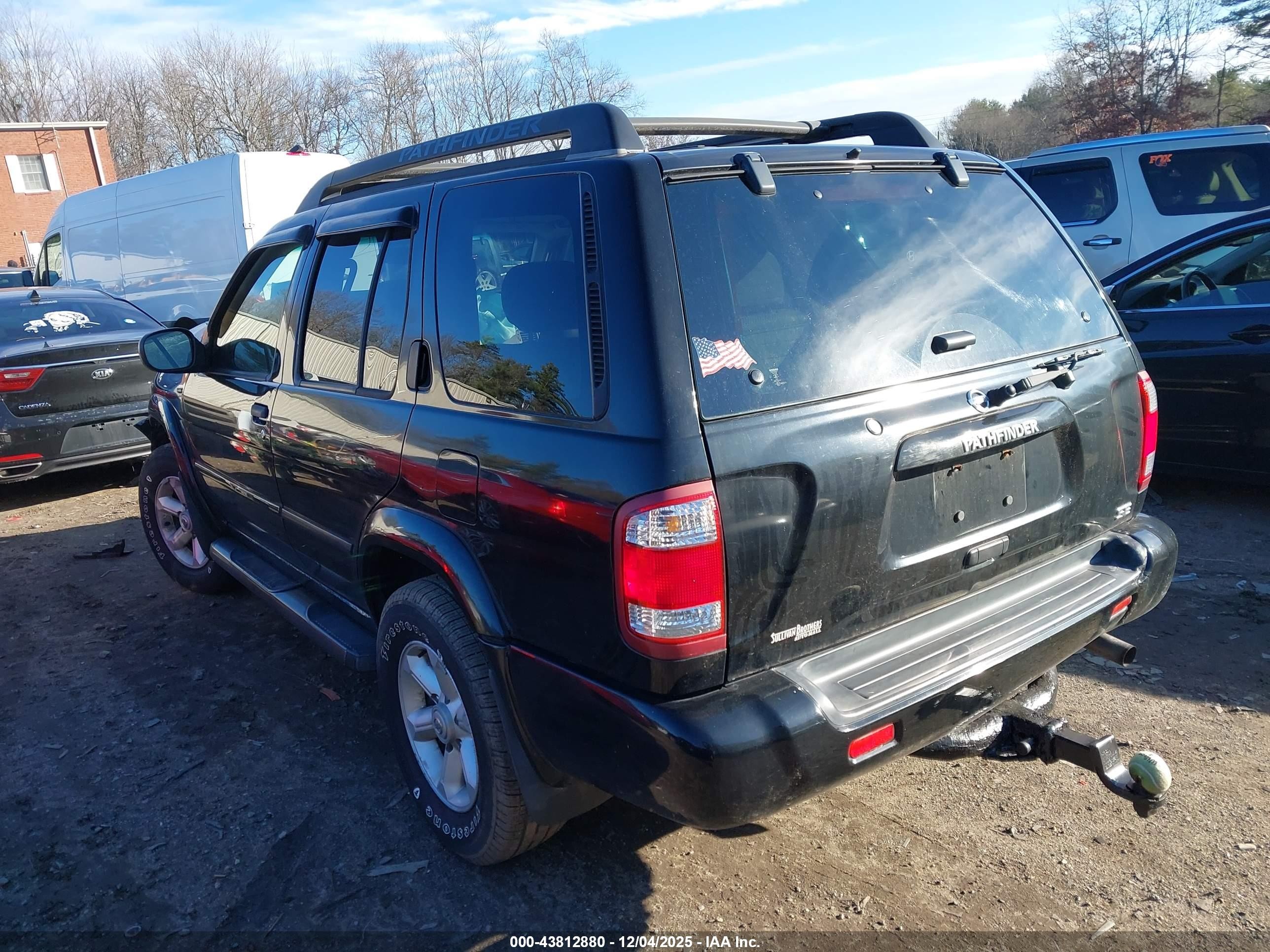 2004 Nissan Pathfinder Se Black vin: JN8DR09Y04W911954