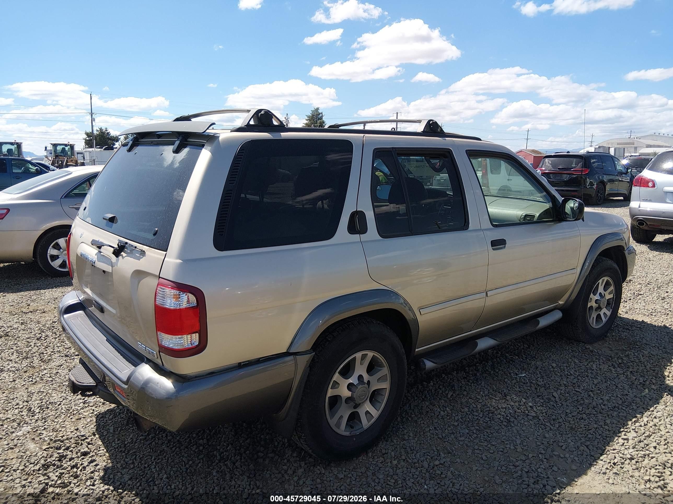 2001 Nissan Pathfinder Se Gold vin: JN8DR09Y11W570267