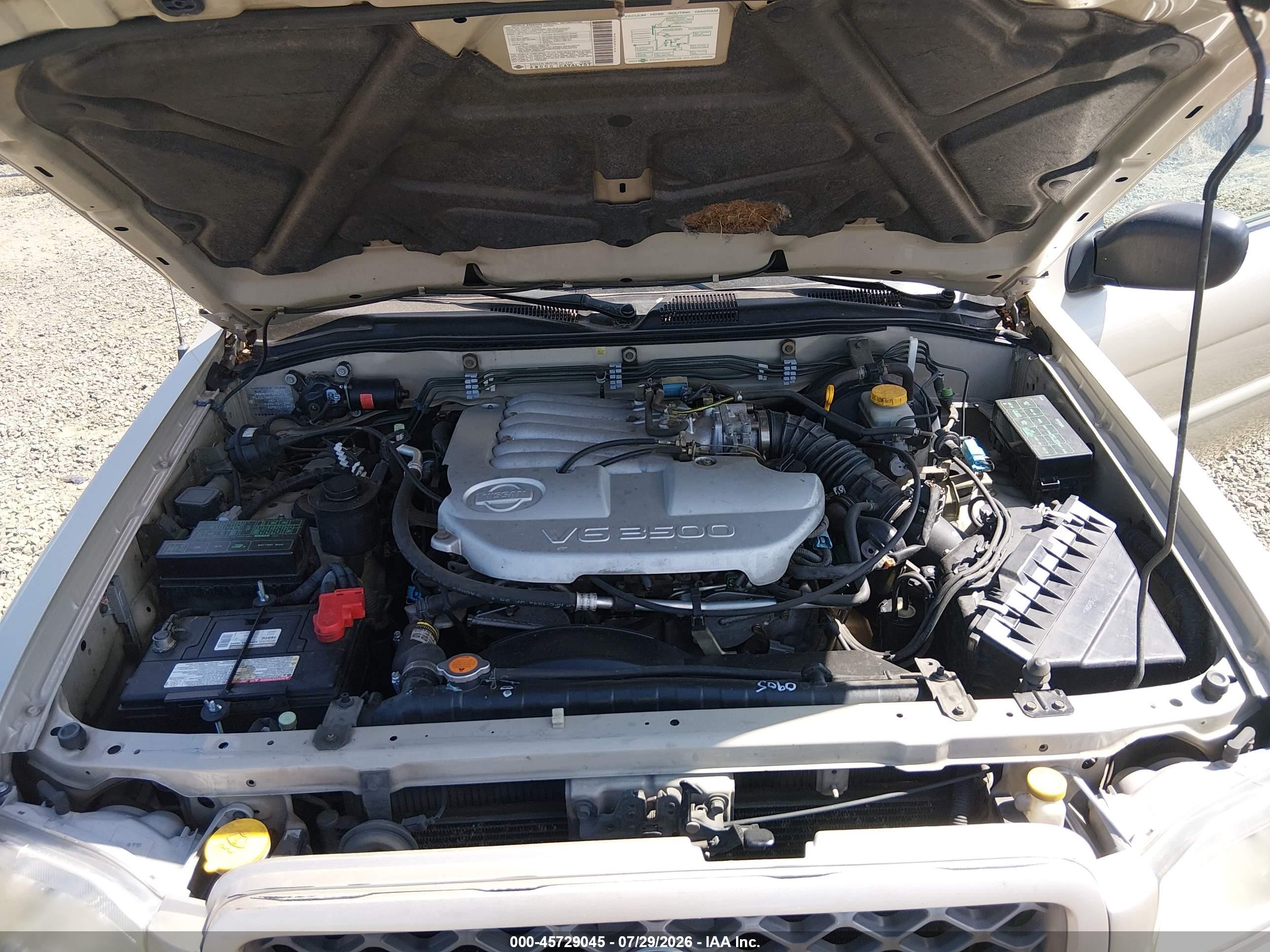 2001 Nissan Pathfinder Se Gold vin: JN8DR09Y11W570267