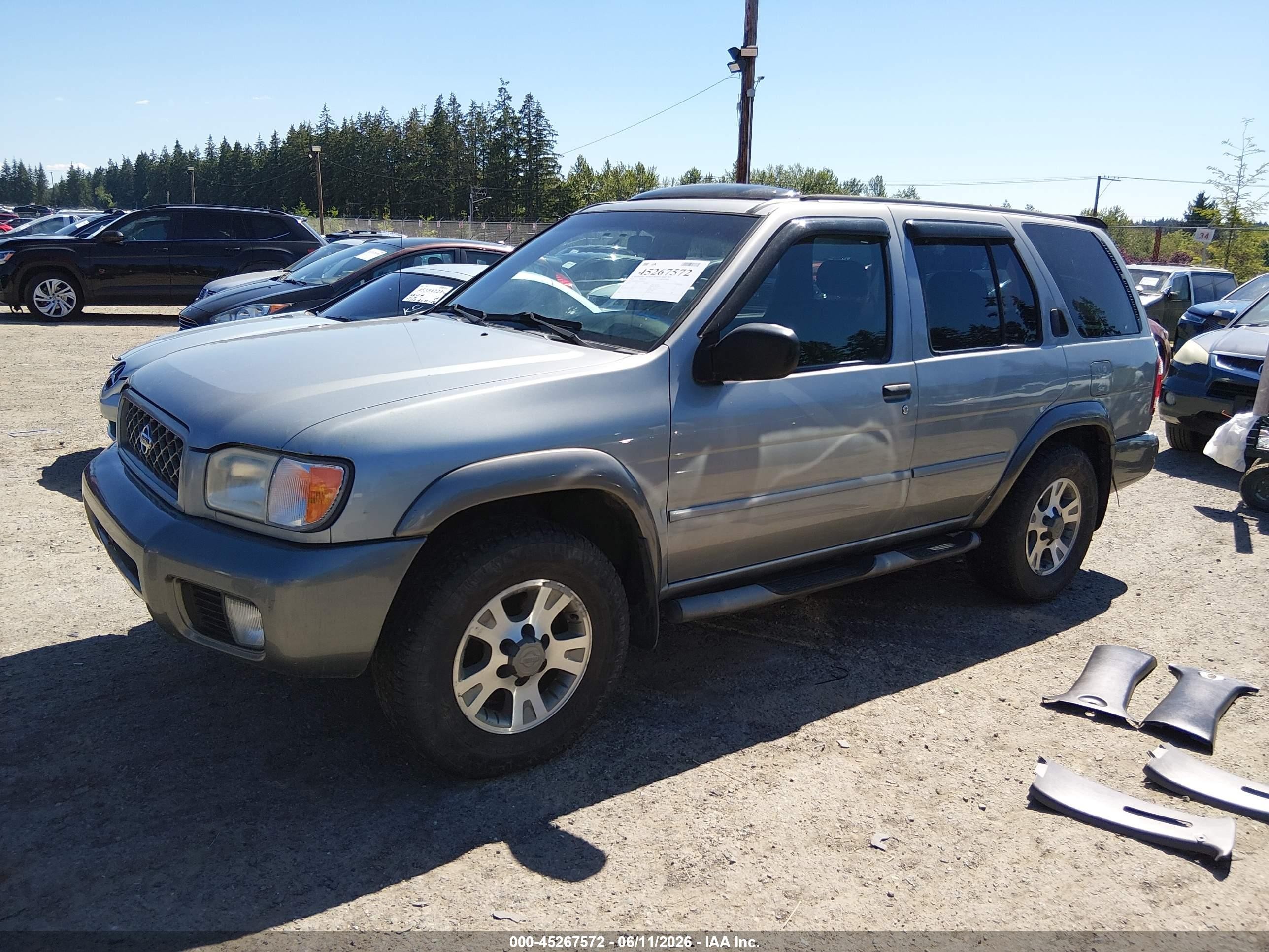 2001 Nissan Pathfinder Se Blue vin: JN8DR09Y11W584024