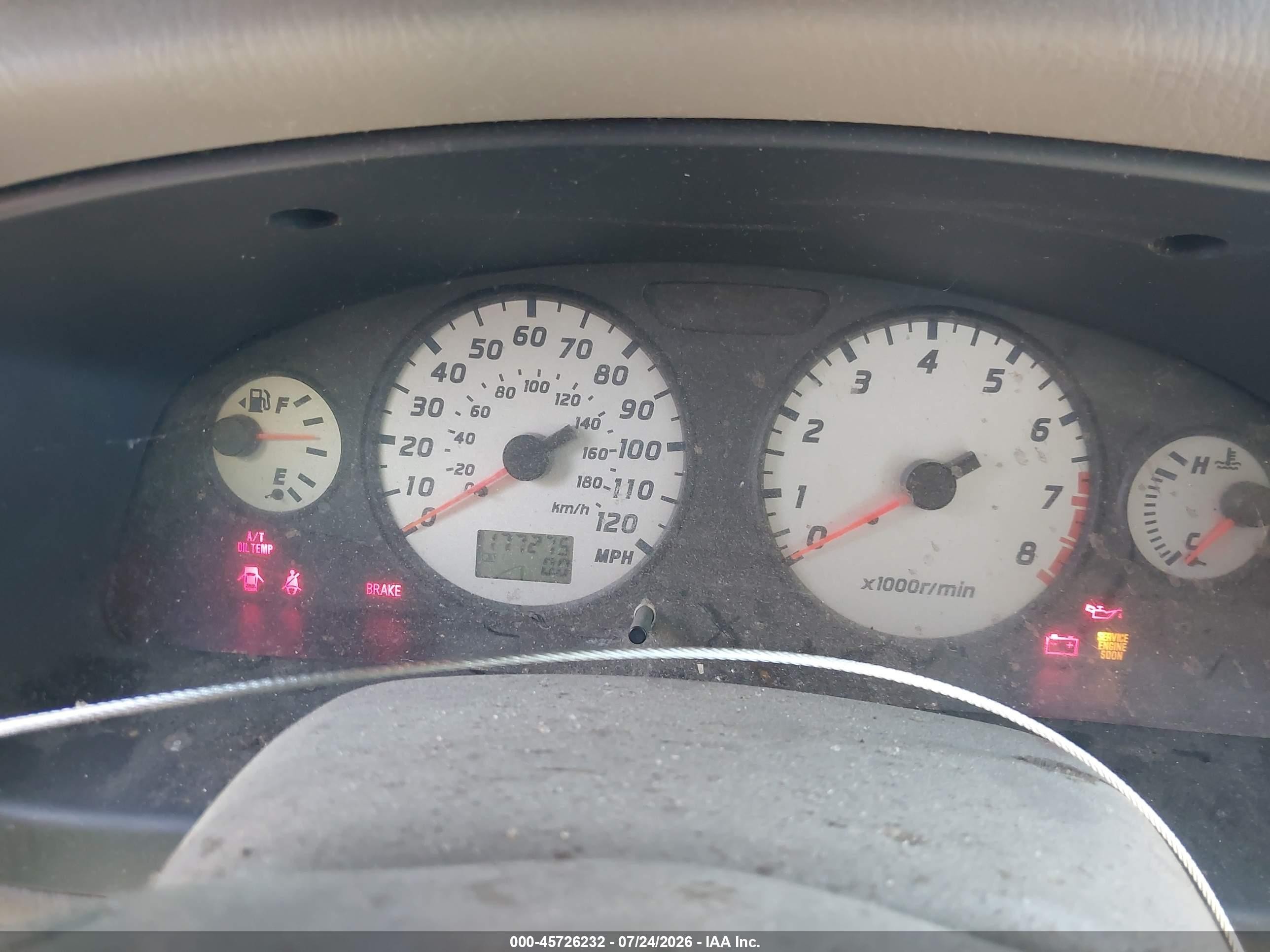 2002 Nissan Pathfinder Se Gold vin: JN8DR09Y22W707220