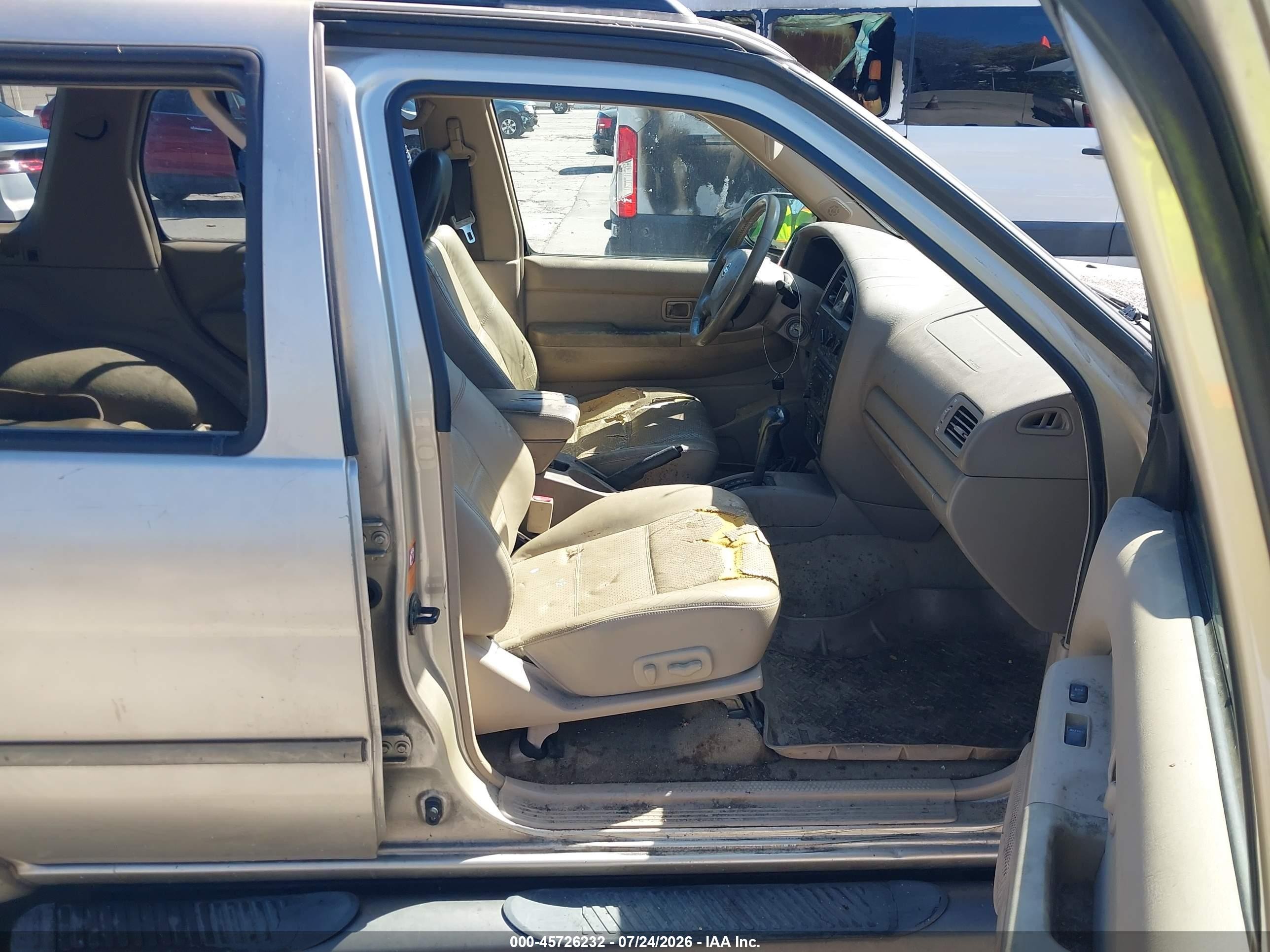2002 Nissan Pathfinder Se Gold vin: JN8DR09Y22W707220