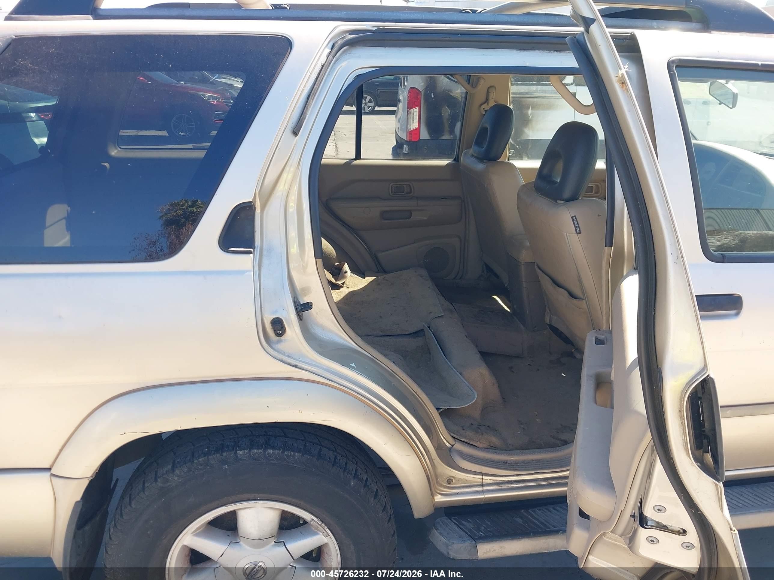 2002 Nissan Pathfinder Se Gold vin: JN8DR09Y22W707220