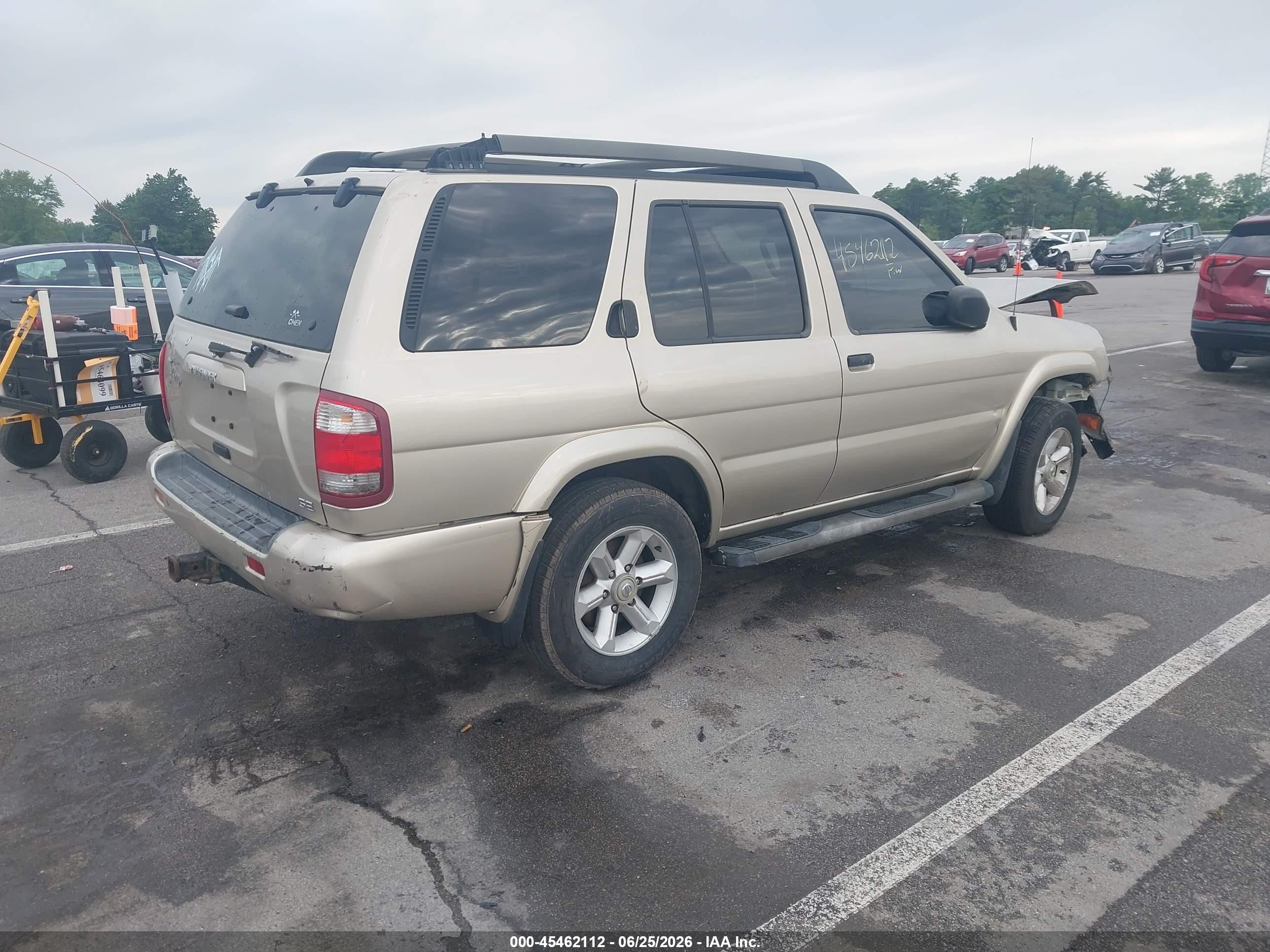 2003 Nissan Pathfinder Se Желто-коричневый vin: JN8DR09Y23W814740