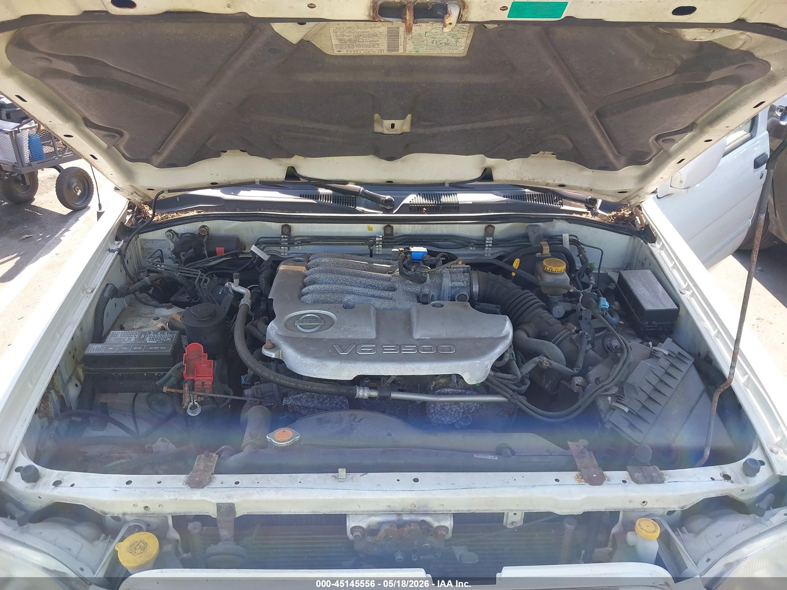 2003 Nissan Pathfinder Le White vin: JN8DR09Y23W838648