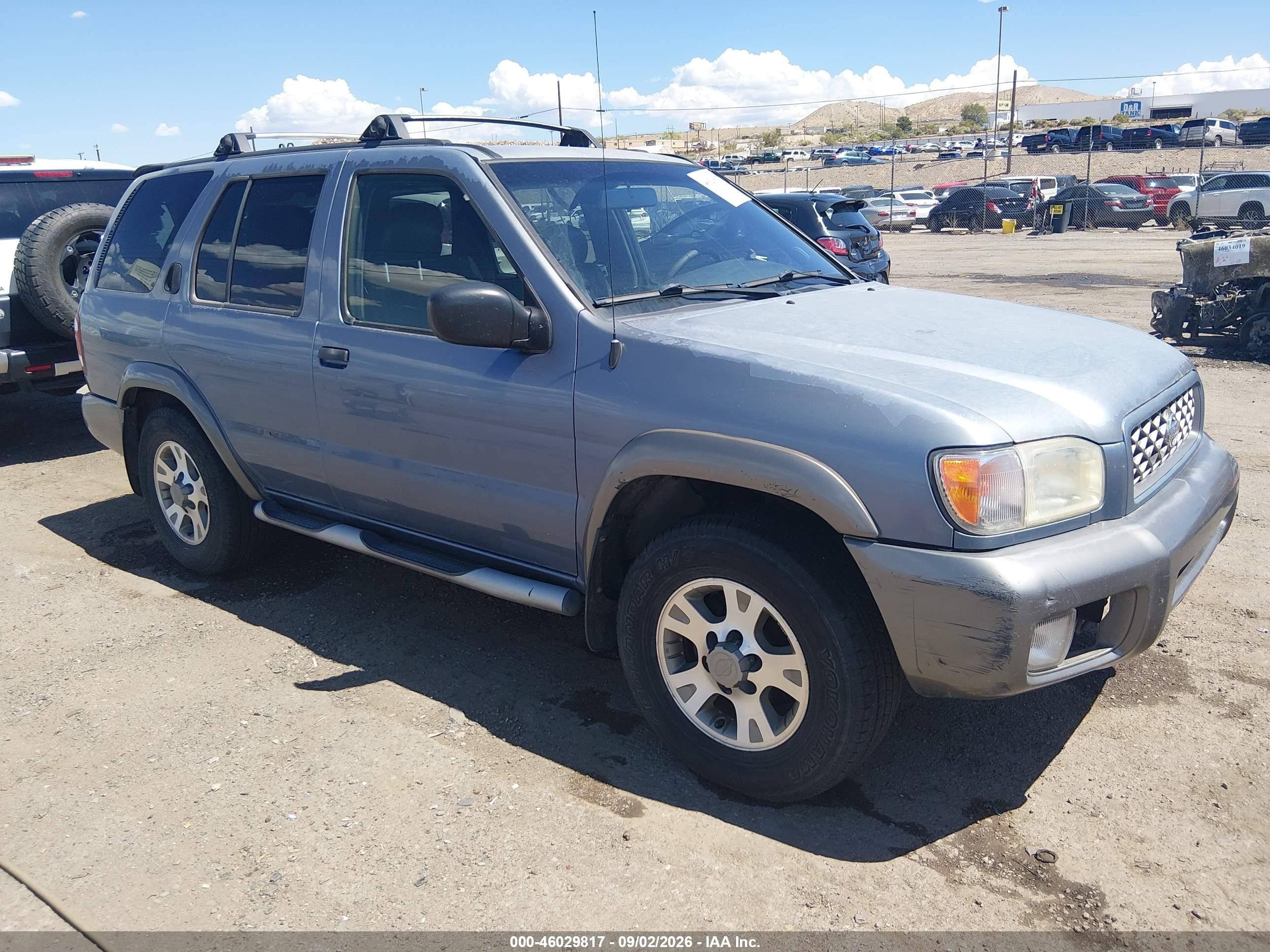 2001 Nissan Pathfinder Se Gray vin: JN8DR09Y31W602300