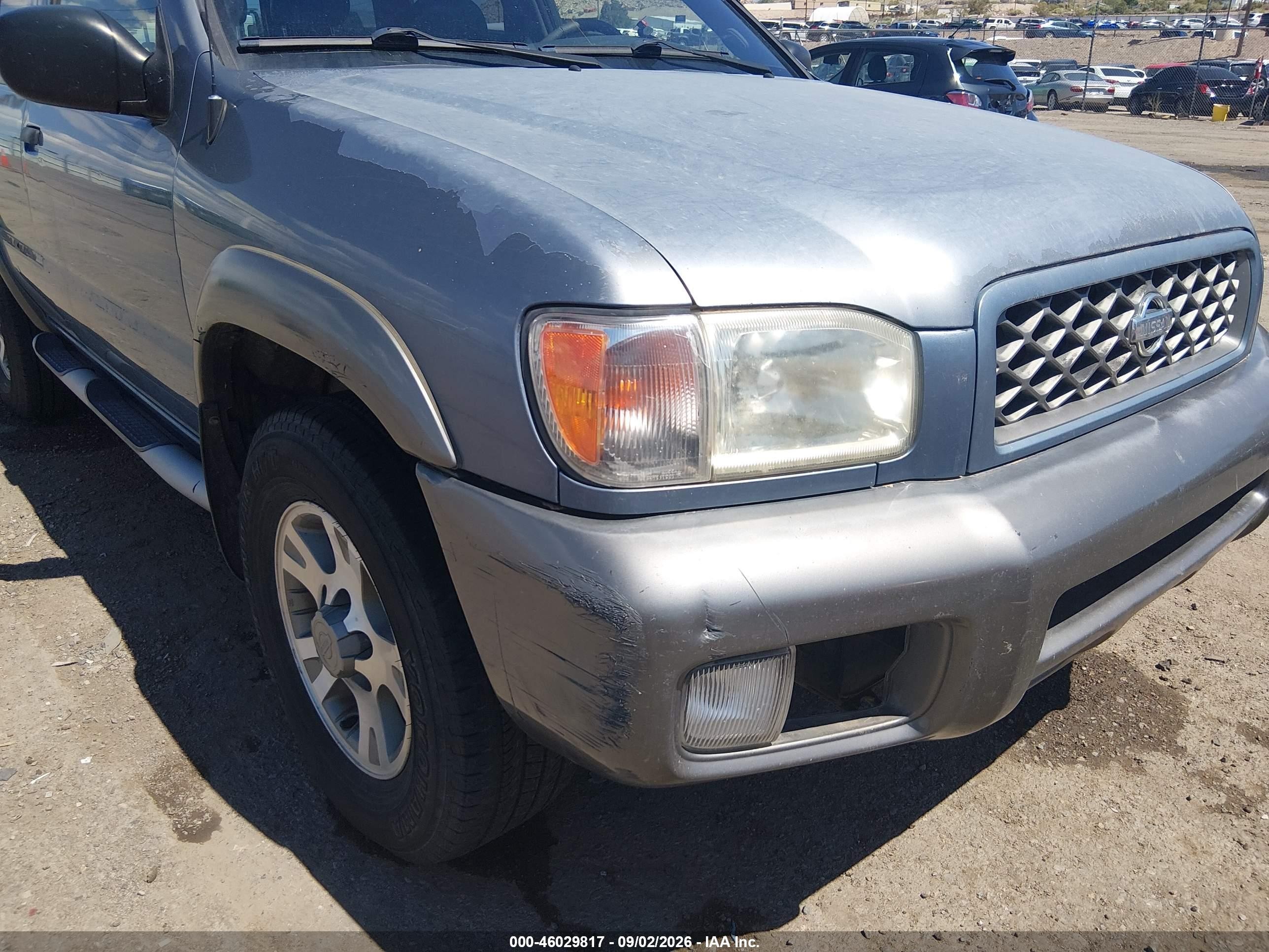 2001 Nissan Pathfinder Se Gray vin: JN8DR09Y31W602300