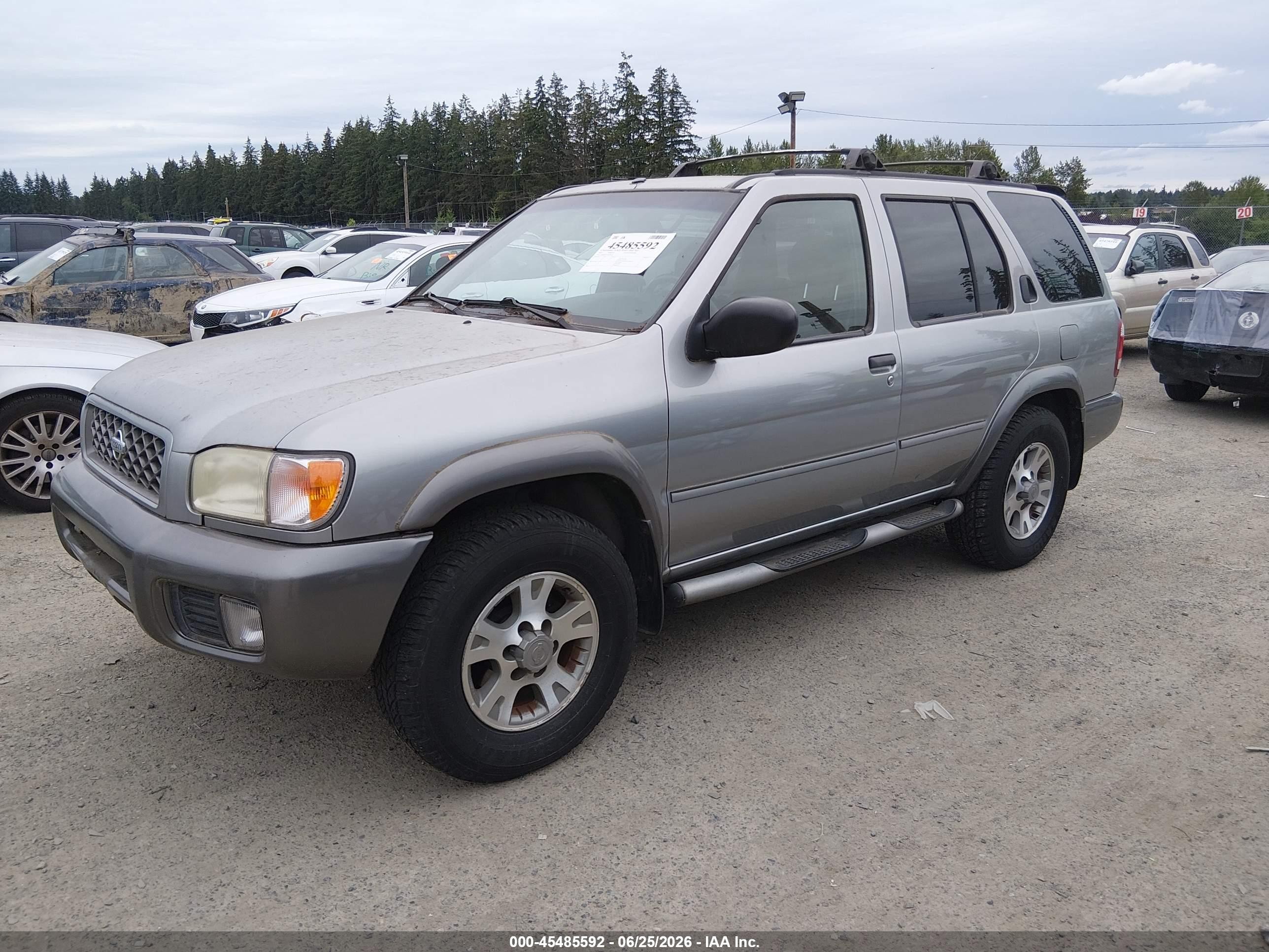 2001 Nissan Pathfinder Se Silver vin: JN8DR09Y31W603656