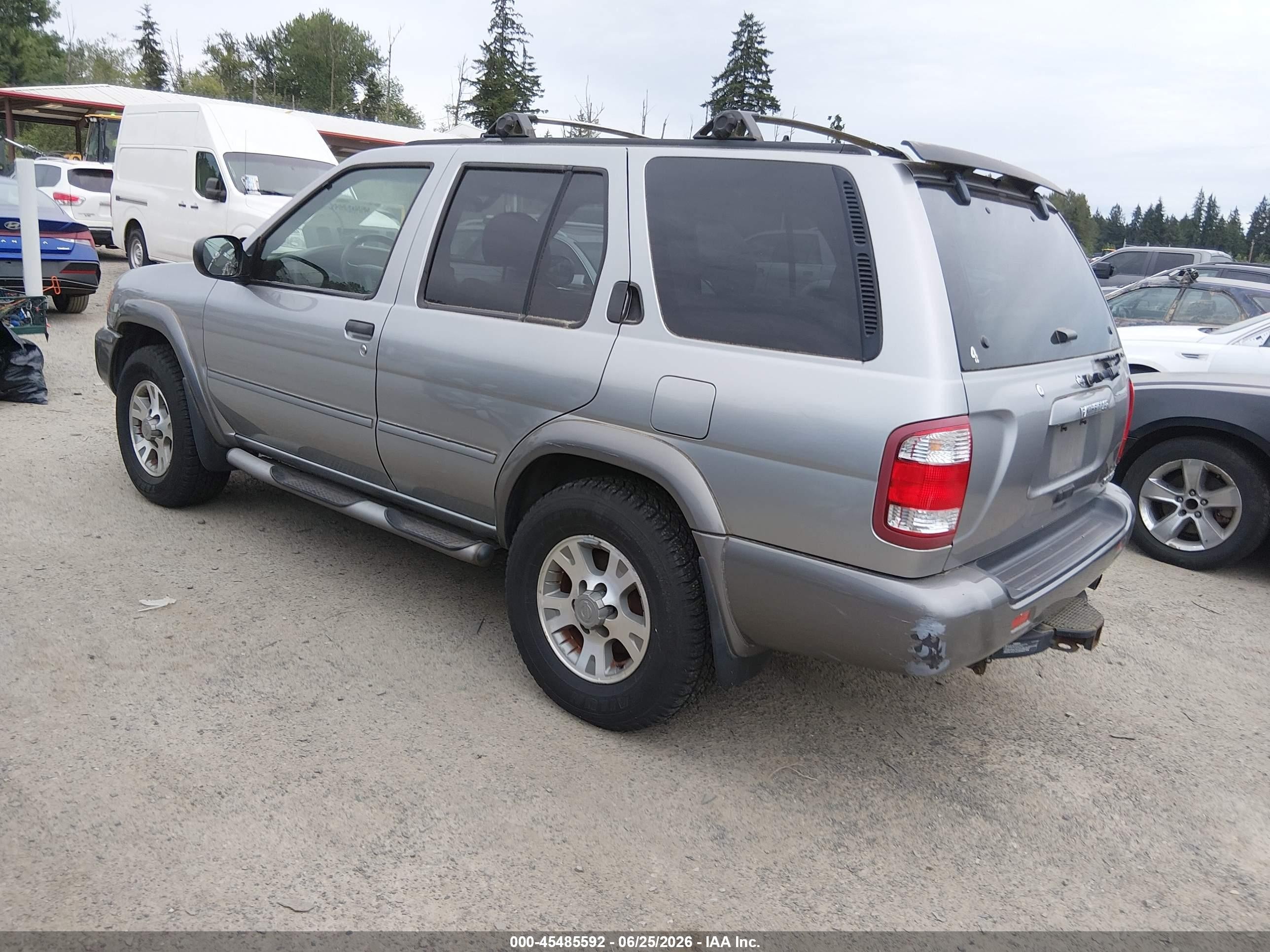 2001 Nissan Pathfinder Se Silver vin: JN8DR09Y31W603656