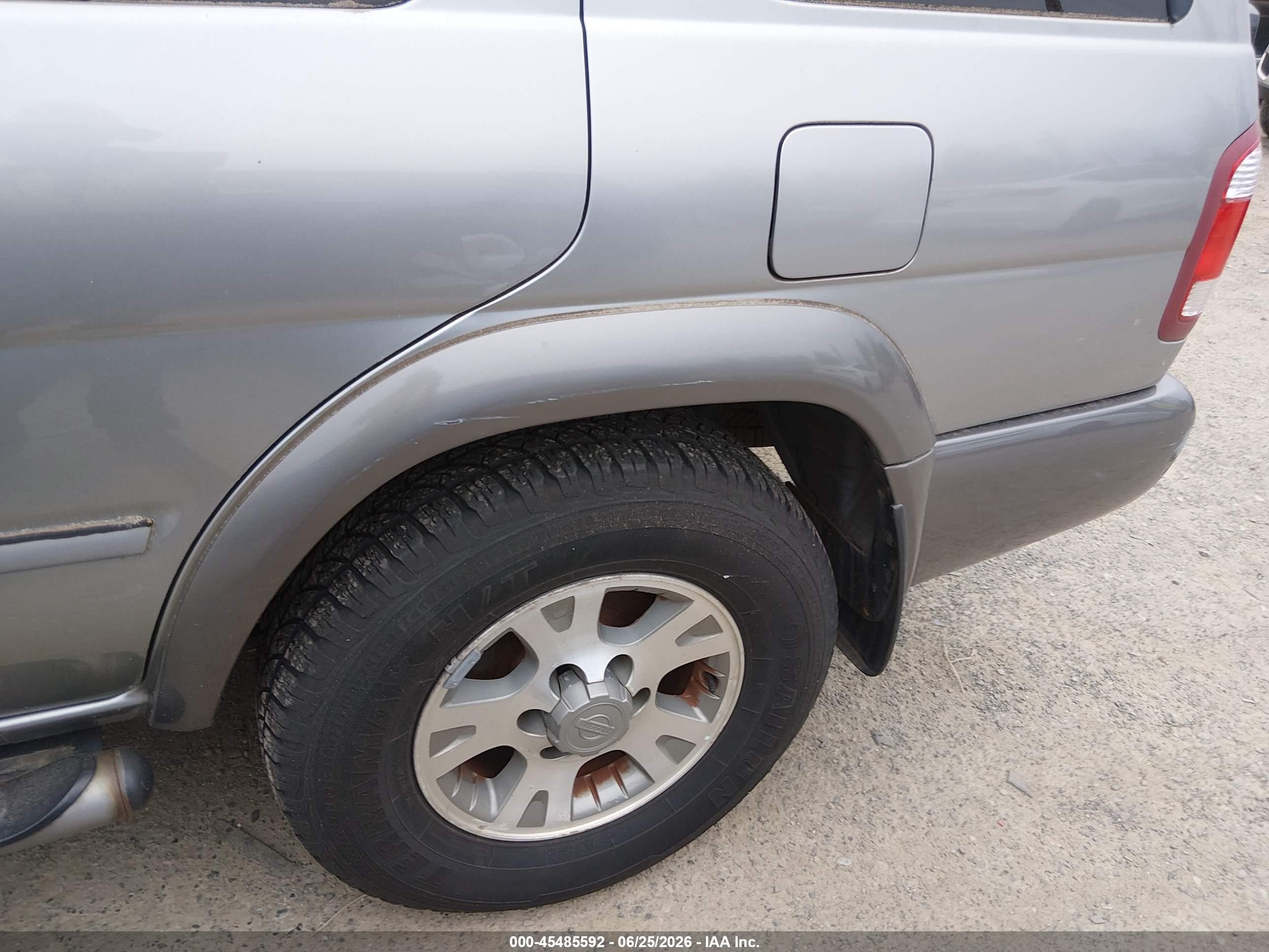 2001 Nissan Pathfinder Se Silver vin: JN8DR09Y31W603656