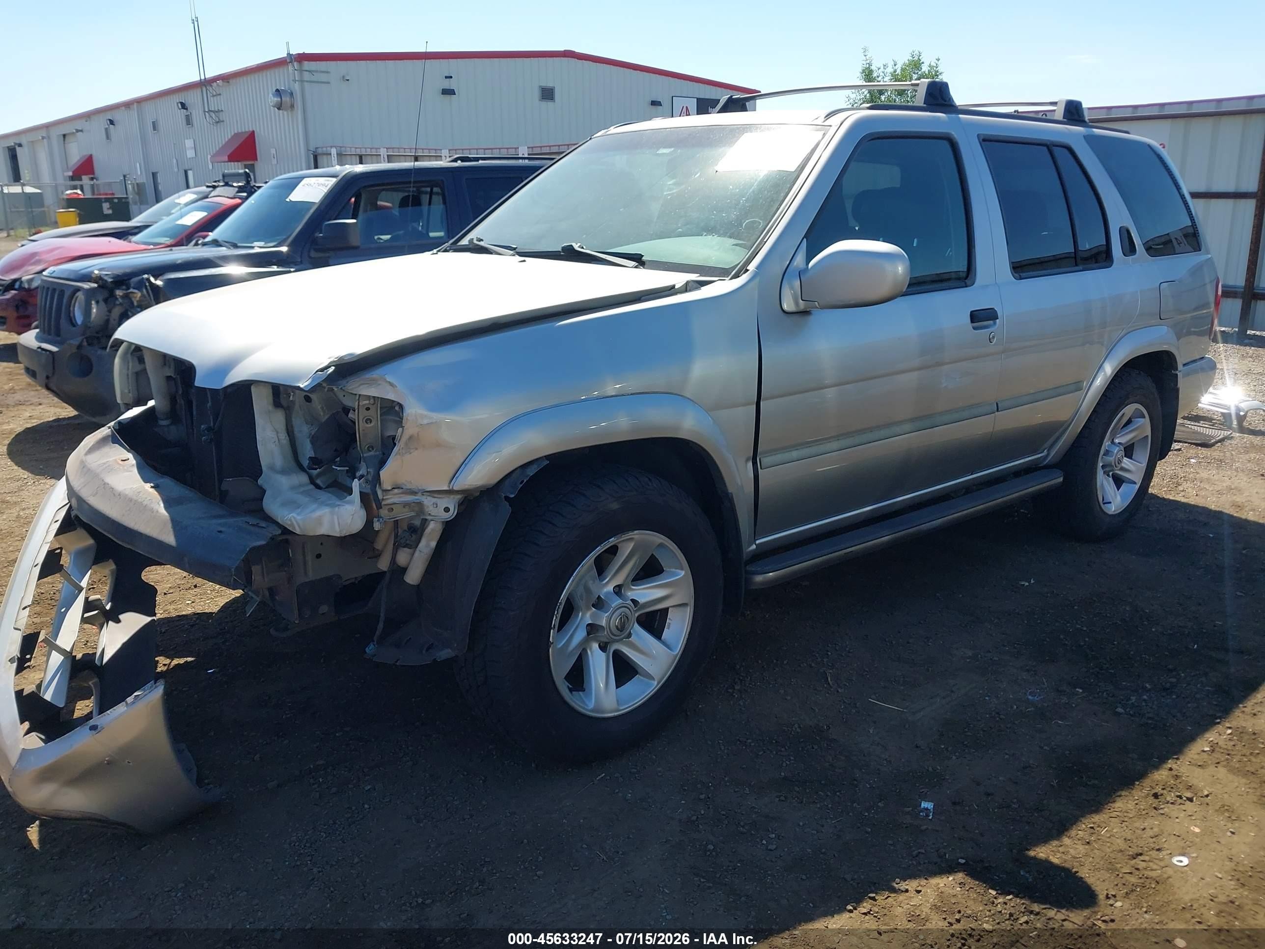 2002 Nissan Pathfinder Le Silver vin: JN8DR09Y32W746172