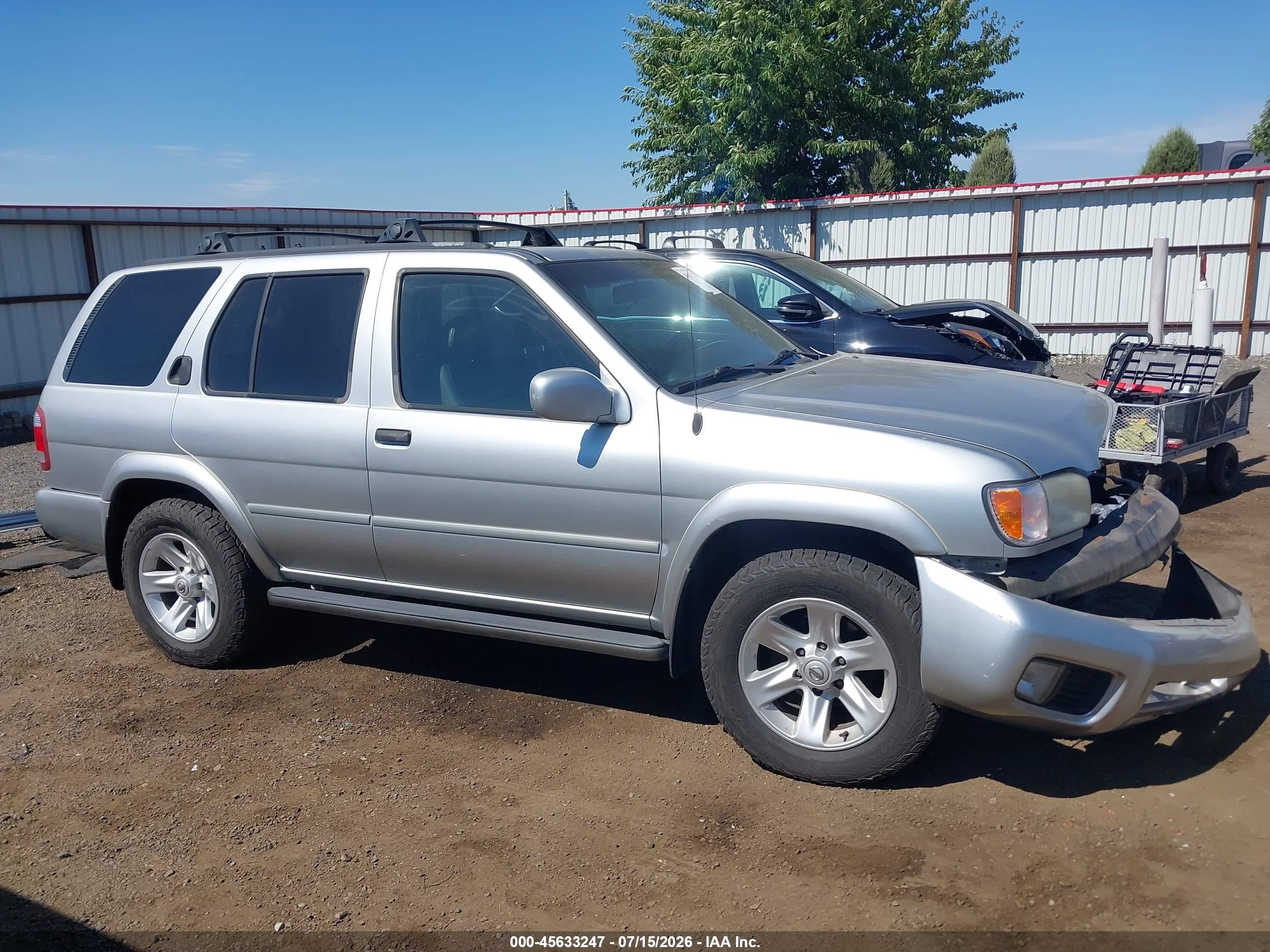 2002 Nissan Pathfinder Le Silver vin: JN8DR09Y32W746172