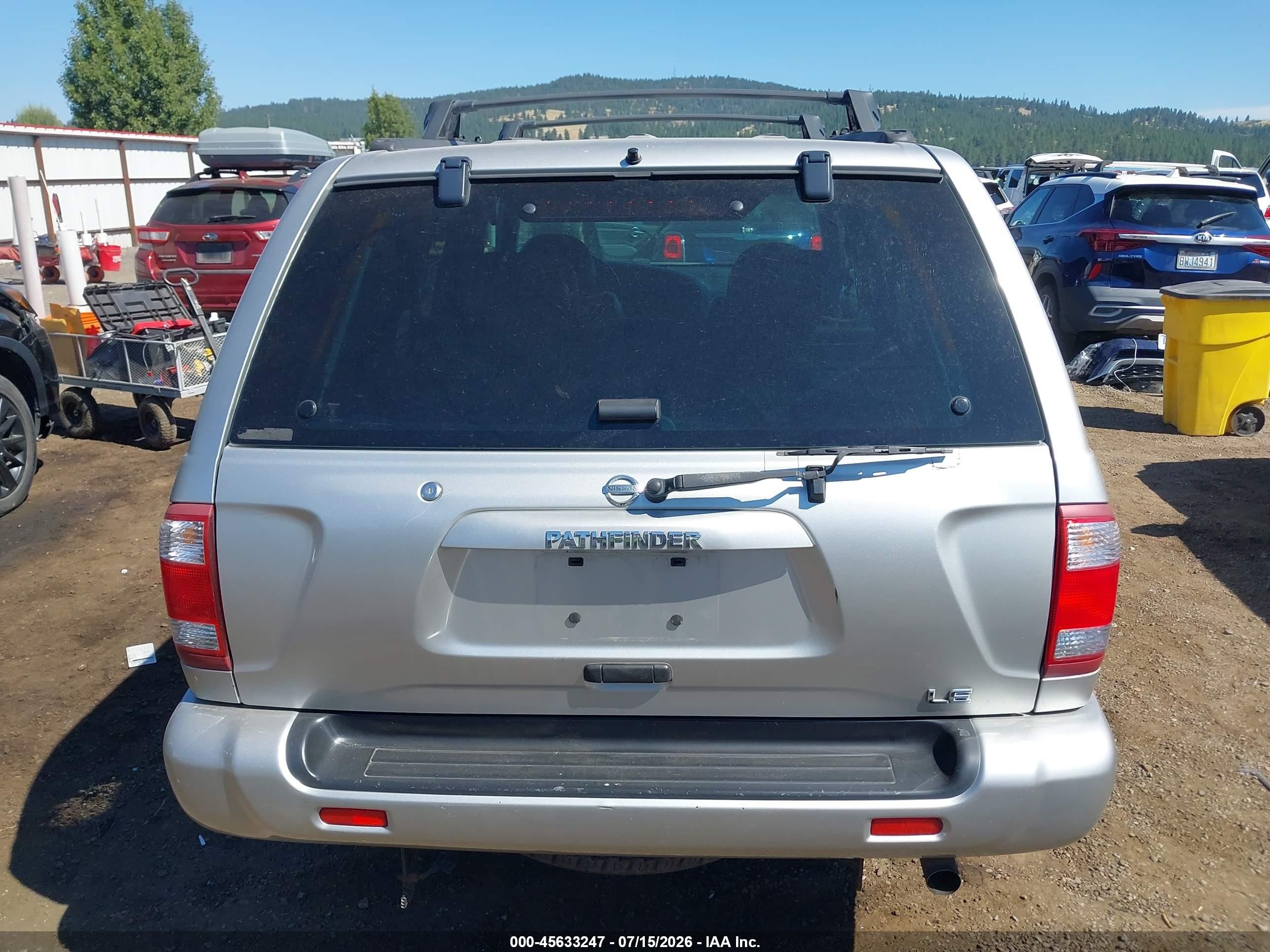 2002 Nissan Pathfinder Le Silver vin: JN8DR09Y32W746172