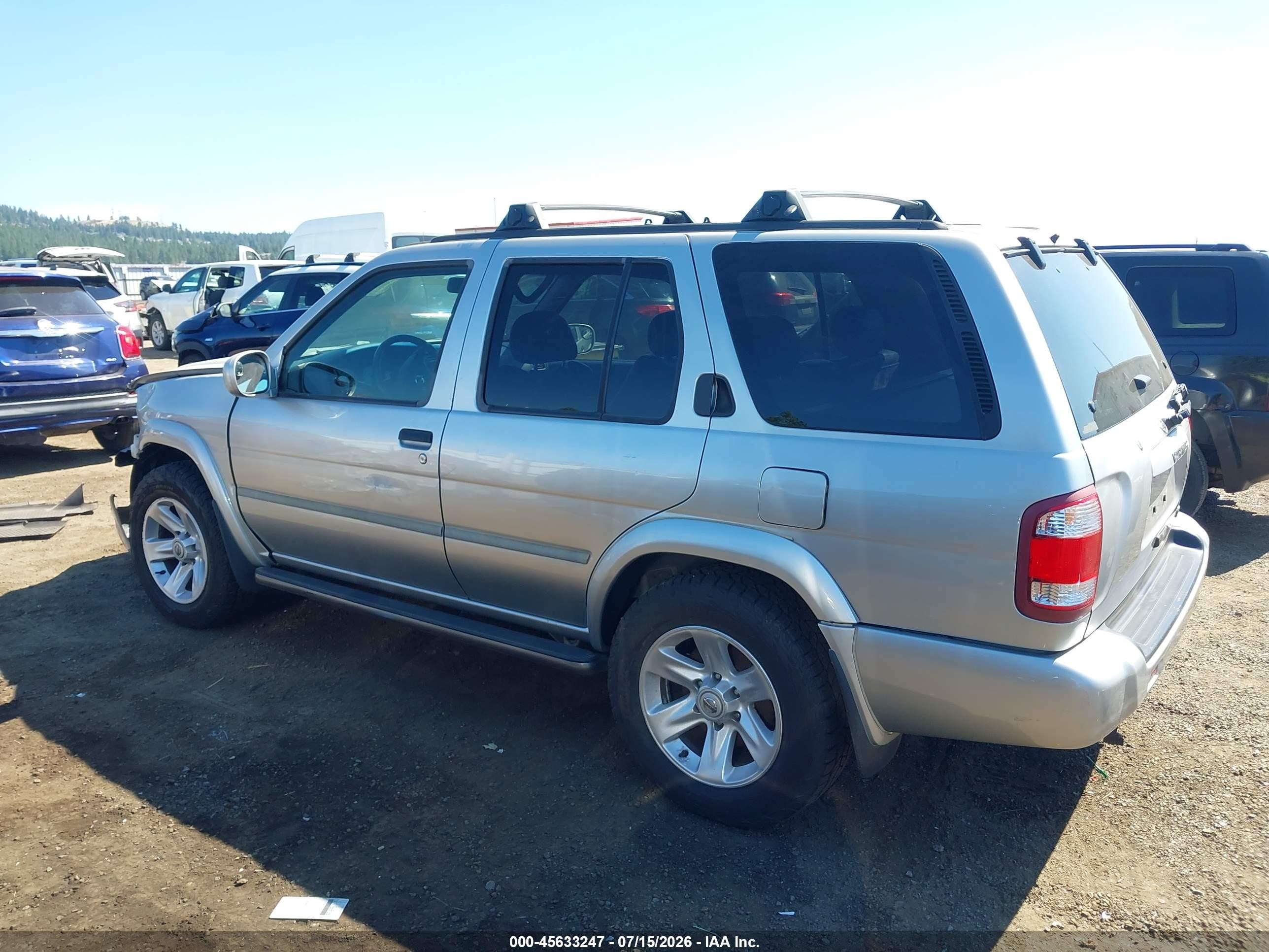 2002 Nissan Pathfinder Le Silver vin: JN8DR09Y32W746172