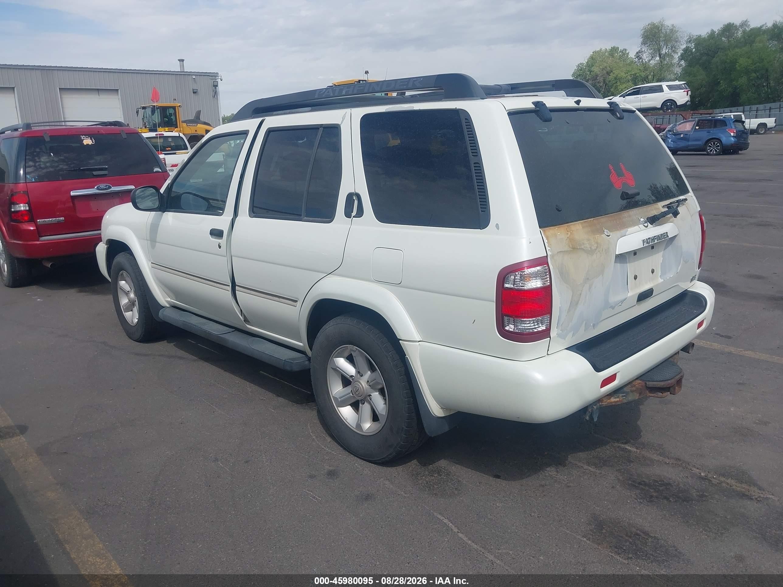 2004 Nissan Pathfinder Se White vin: JN8DR09Y34W912175