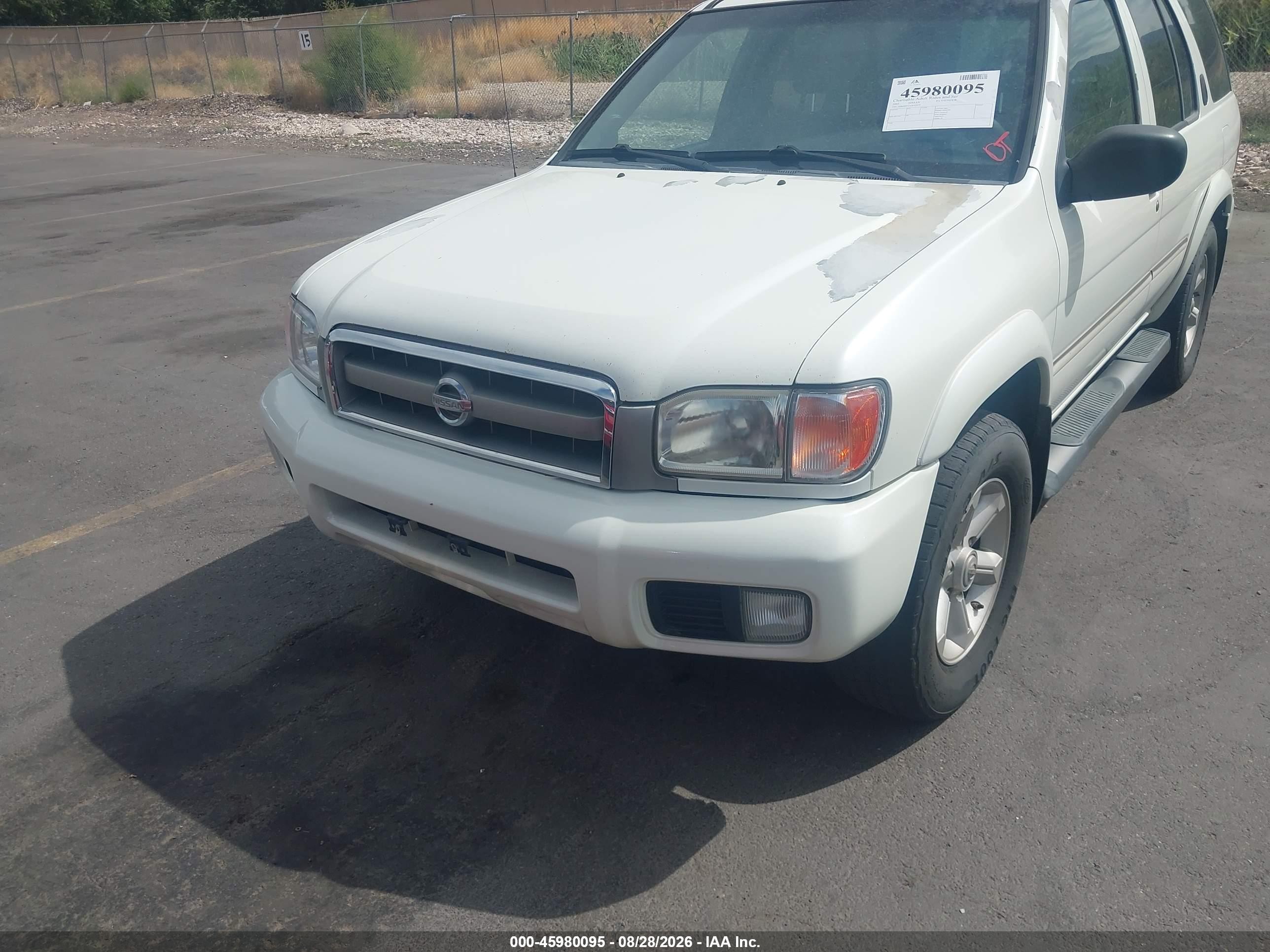 2004 Nissan Pathfinder Se White vin: JN8DR09Y34W912175