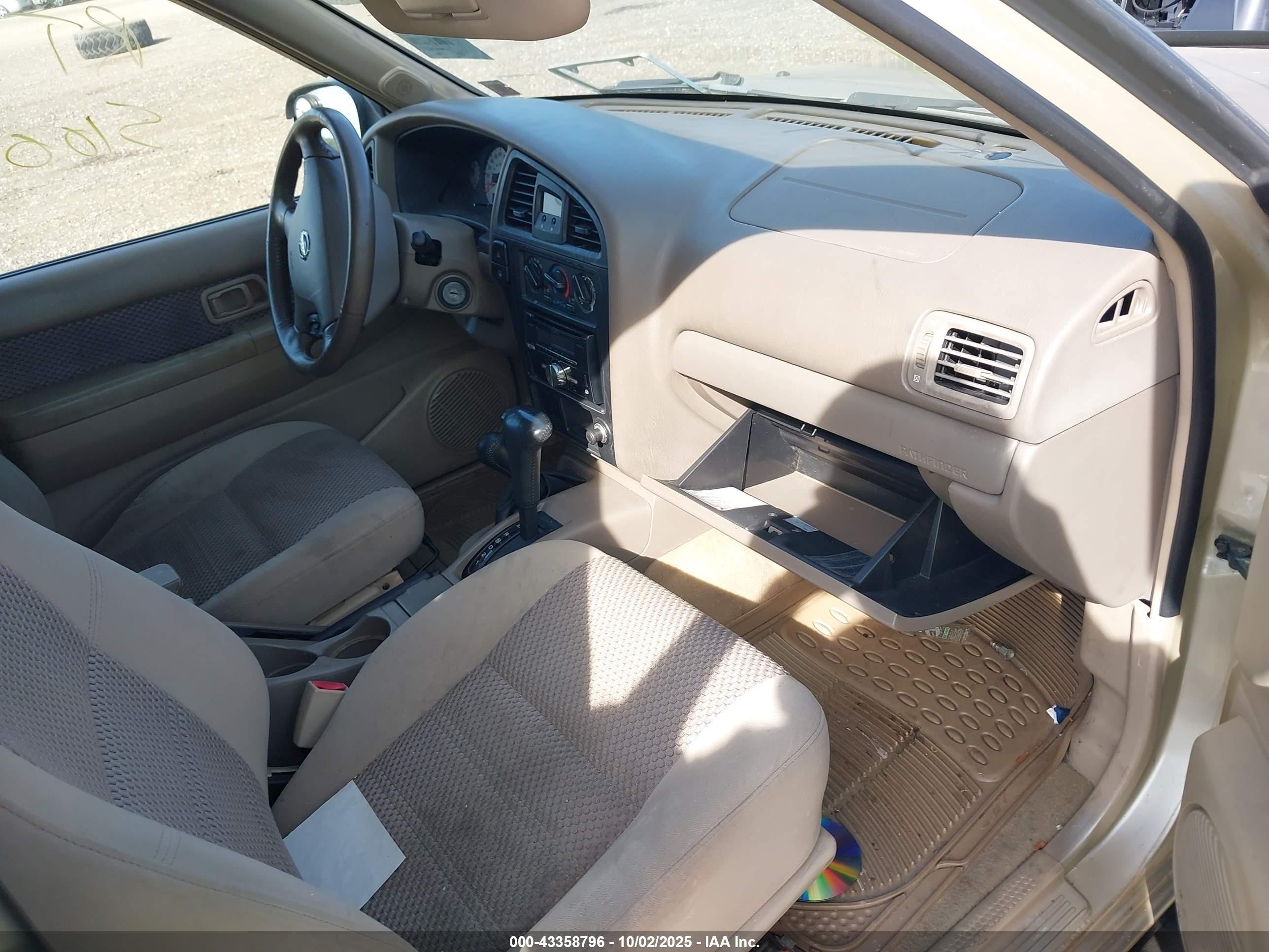 2002 Nissan Pathfinder Se Tan vin: JN8DR09Y42W727565