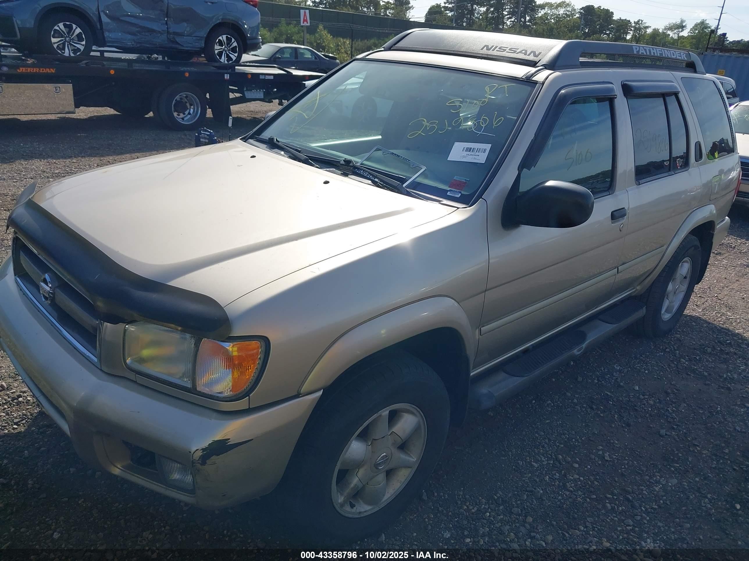 2002 Nissan Pathfinder Se Tan vin: JN8DR09Y42W727565