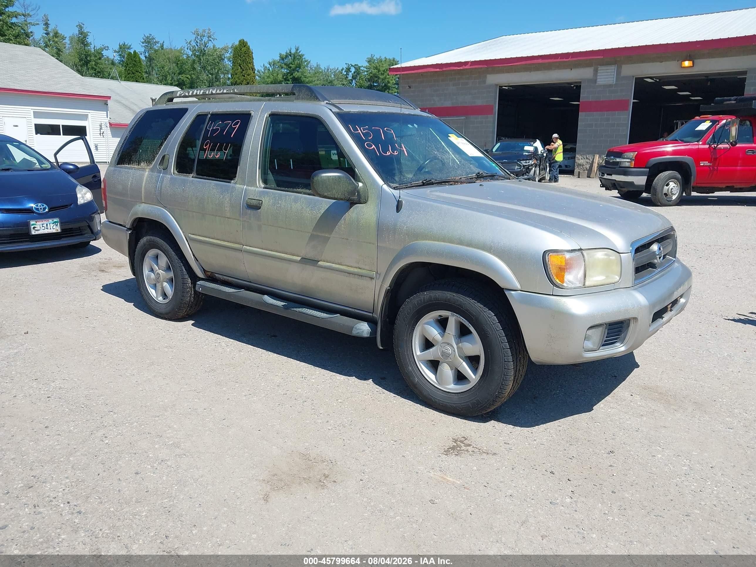 2002 Nissan Pathfinder Se Silver vin: JN8DR09Y52W726182