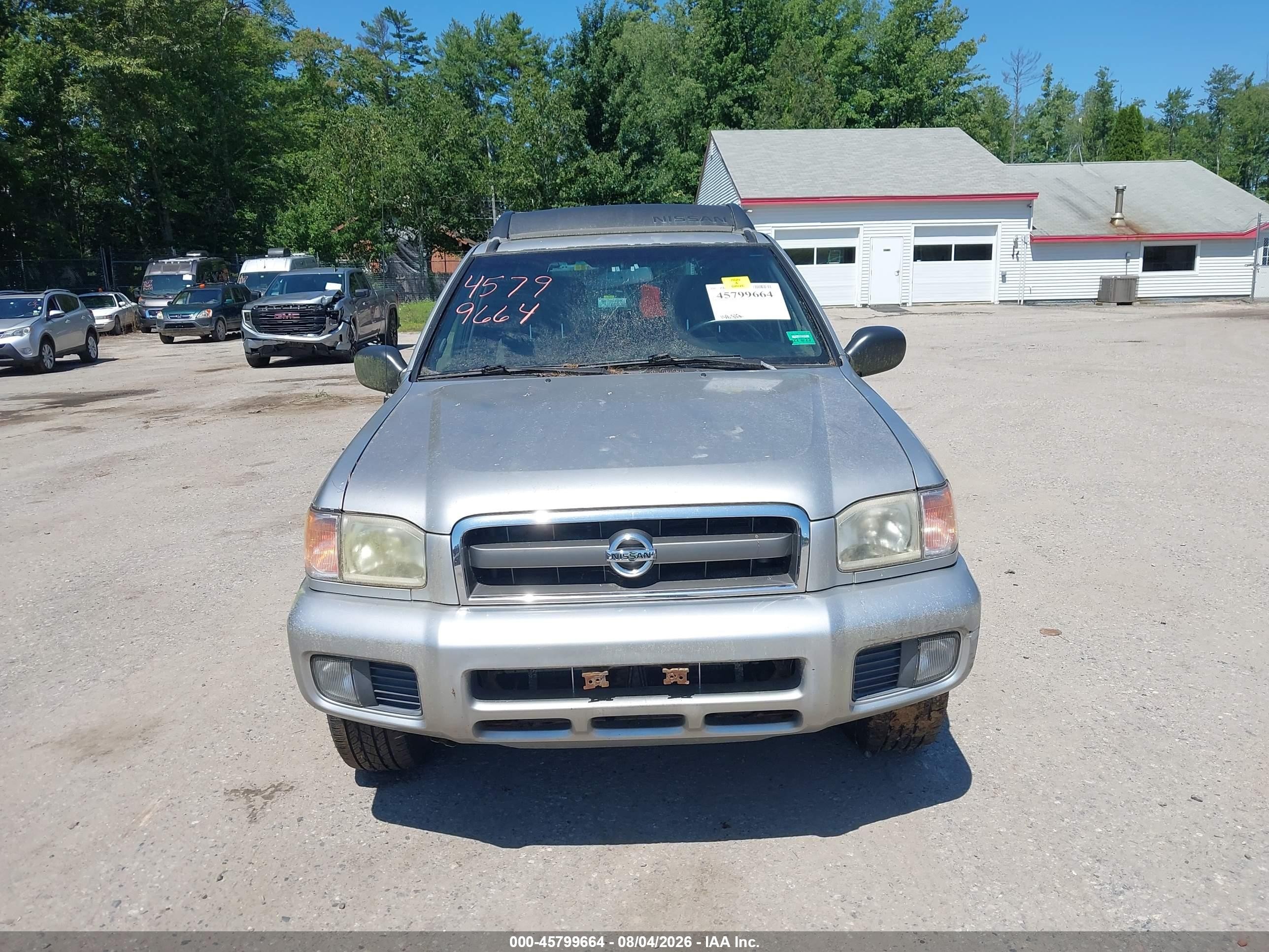 2002 Nissan Pathfinder Se Silver vin: JN8DR09Y52W726182