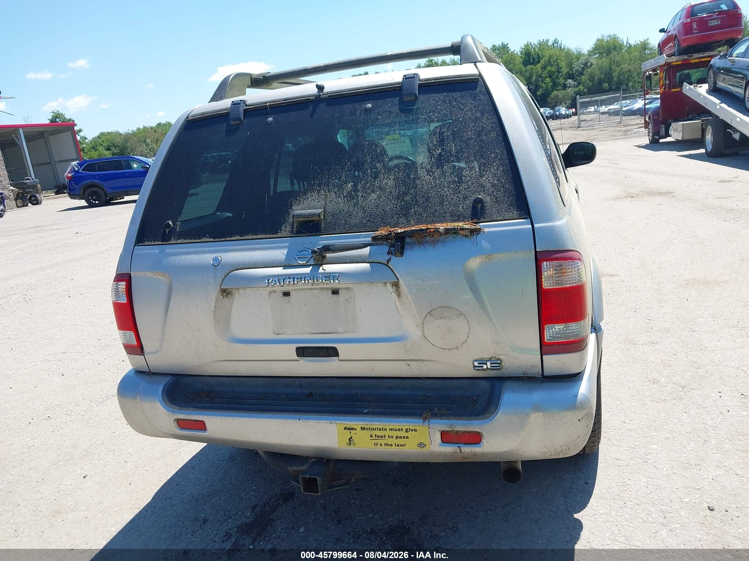 2002 Nissan Pathfinder Se Silver vin: JN8DR09Y52W726182