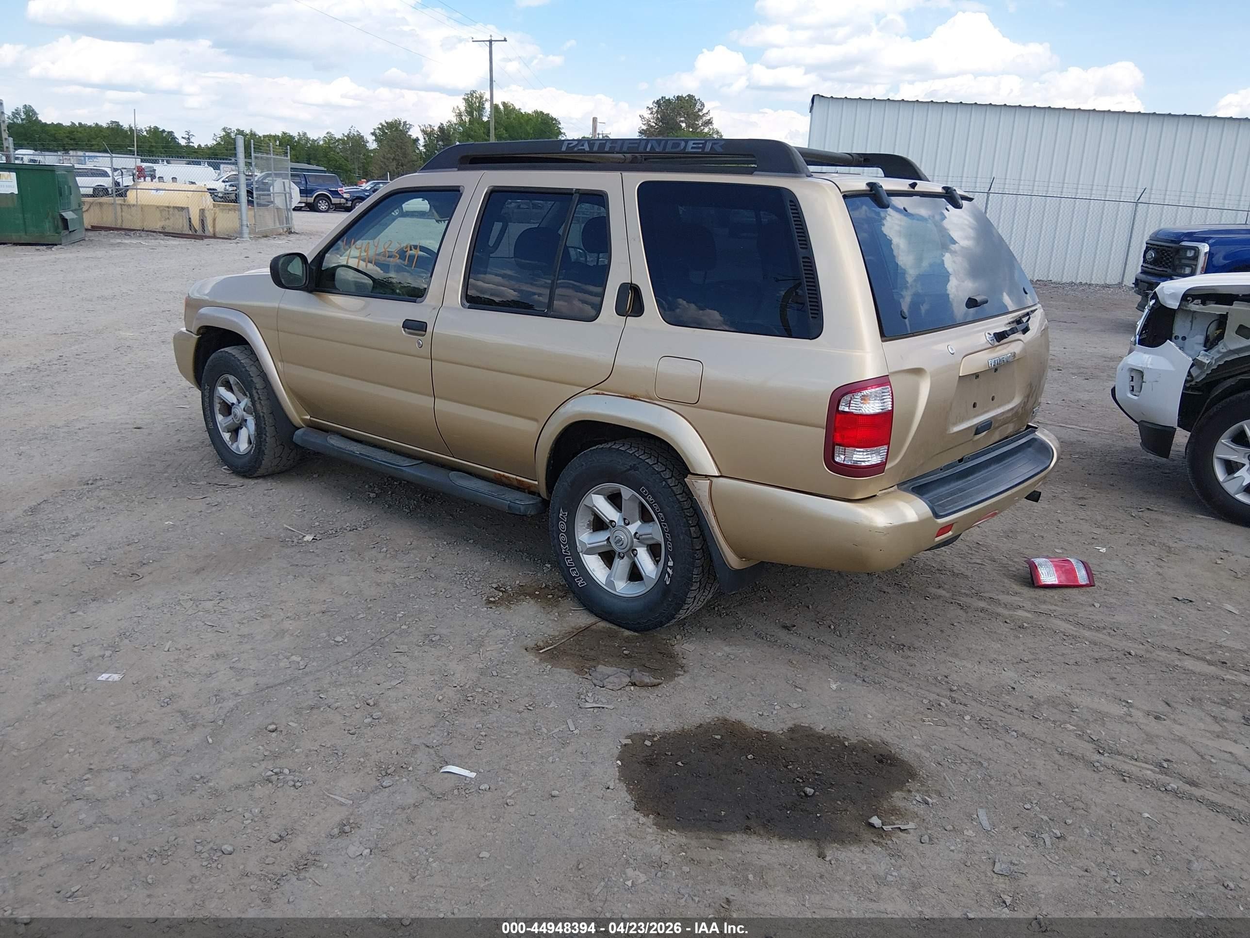 2004 Nissan Pathfinder Se Gold vin: JN8DR09Y54W910380