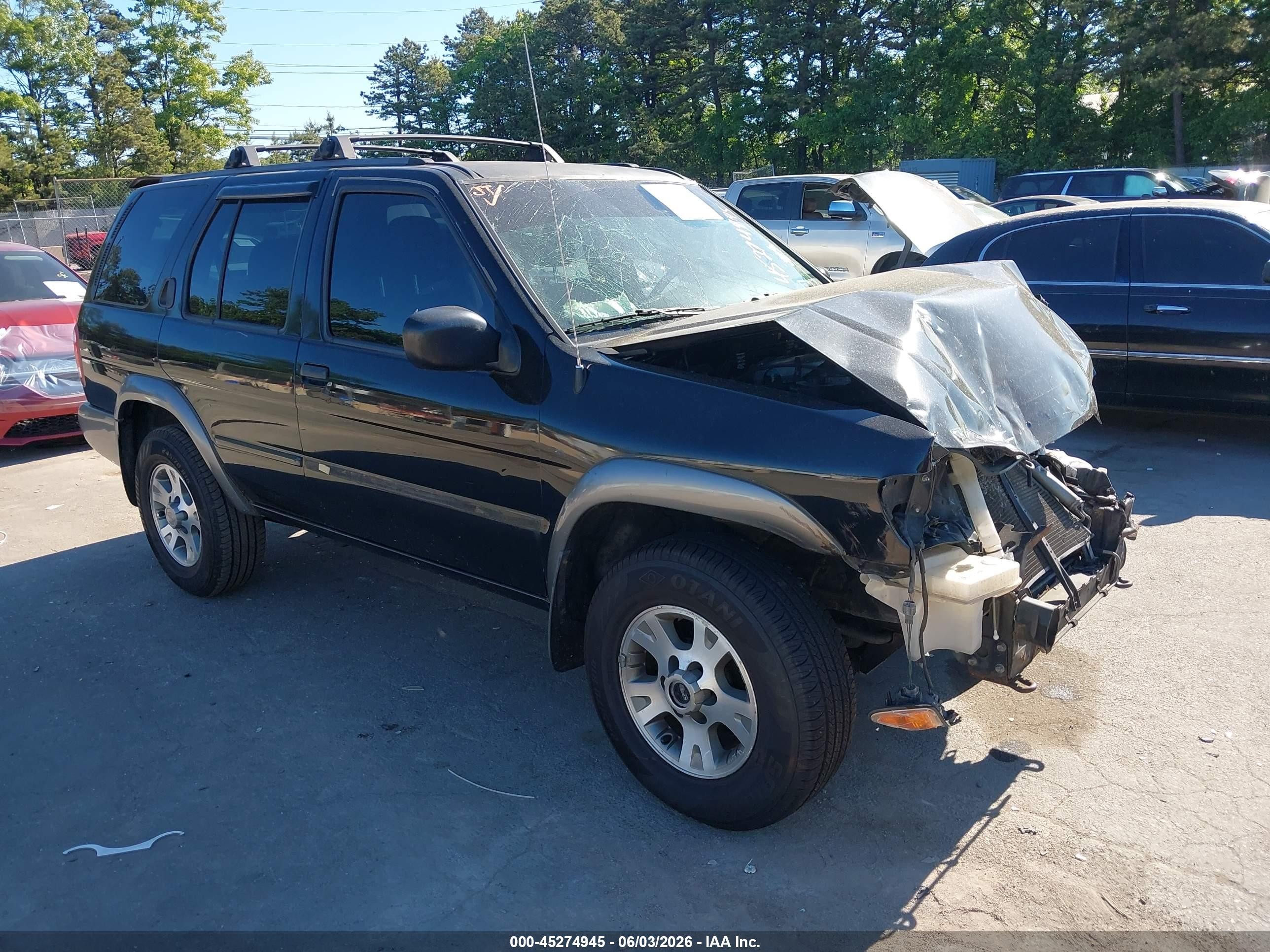2001 Nissan Pathfinder Se Черный vin: JN8DR09Y61W606907