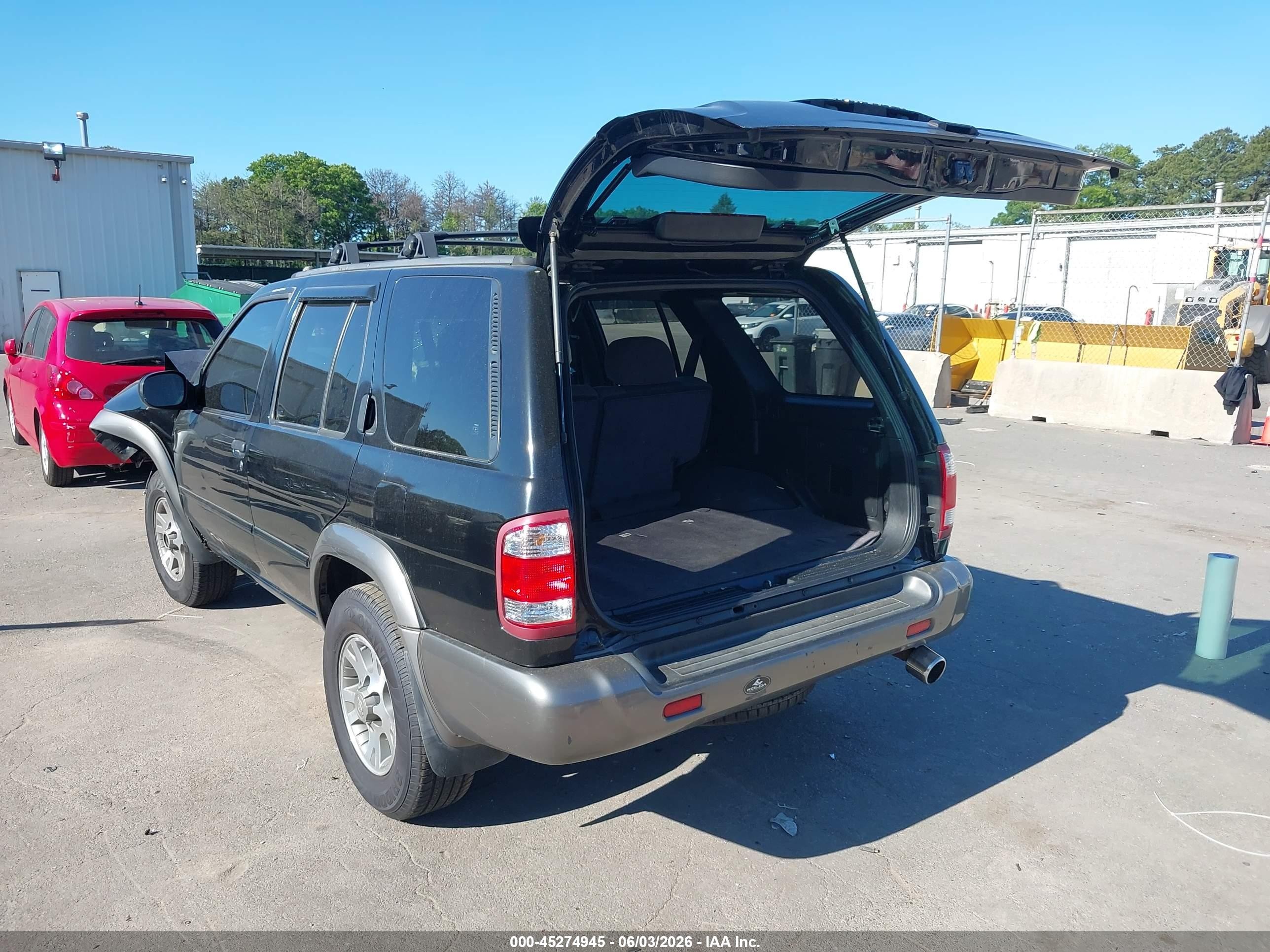 2001 Nissan Pathfinder Se Черный vin: JN8DR09Y61W606907