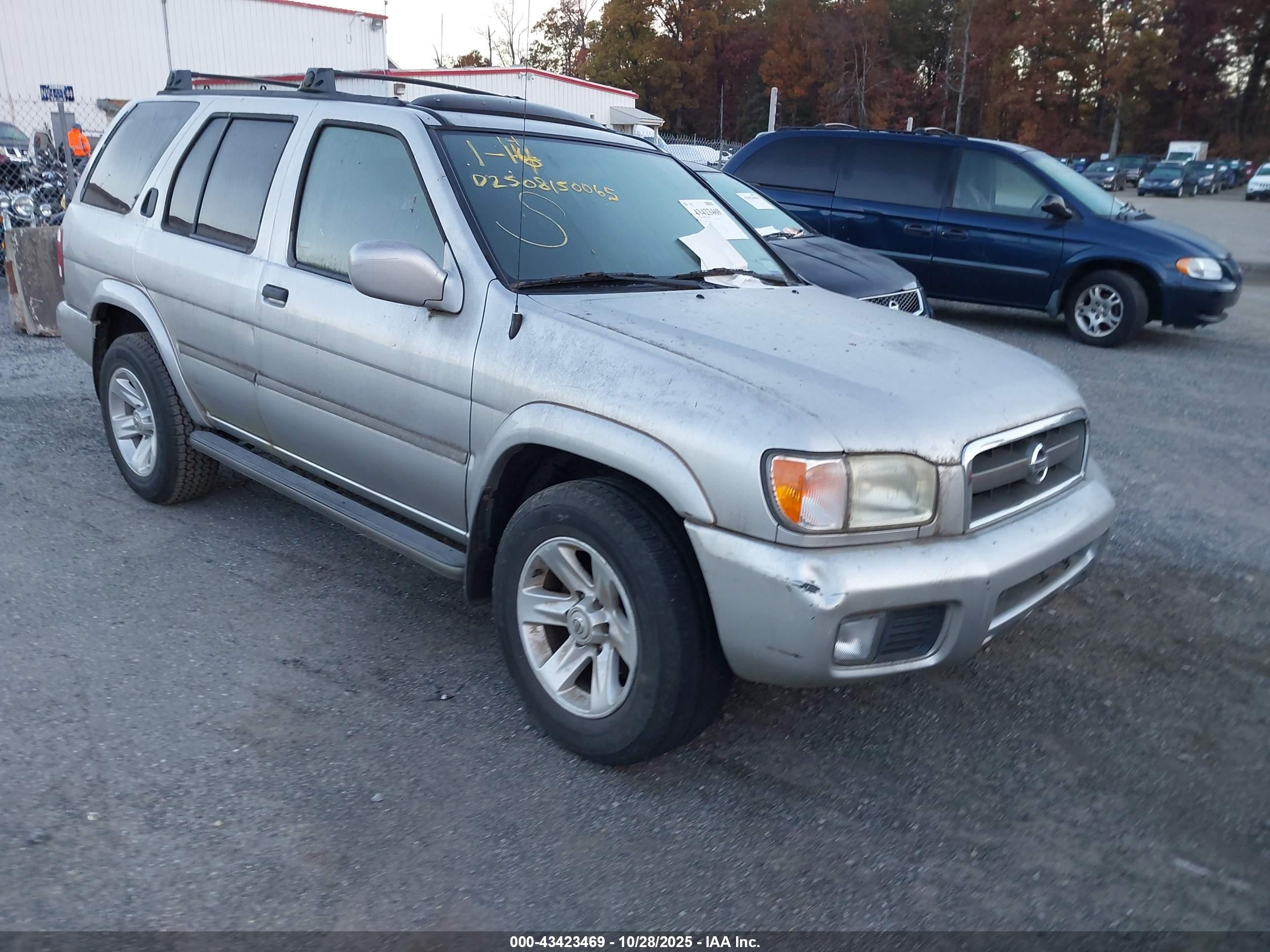 2003 Nissan Pathfinder Le Silver vin: JN8DR09Y63W828348