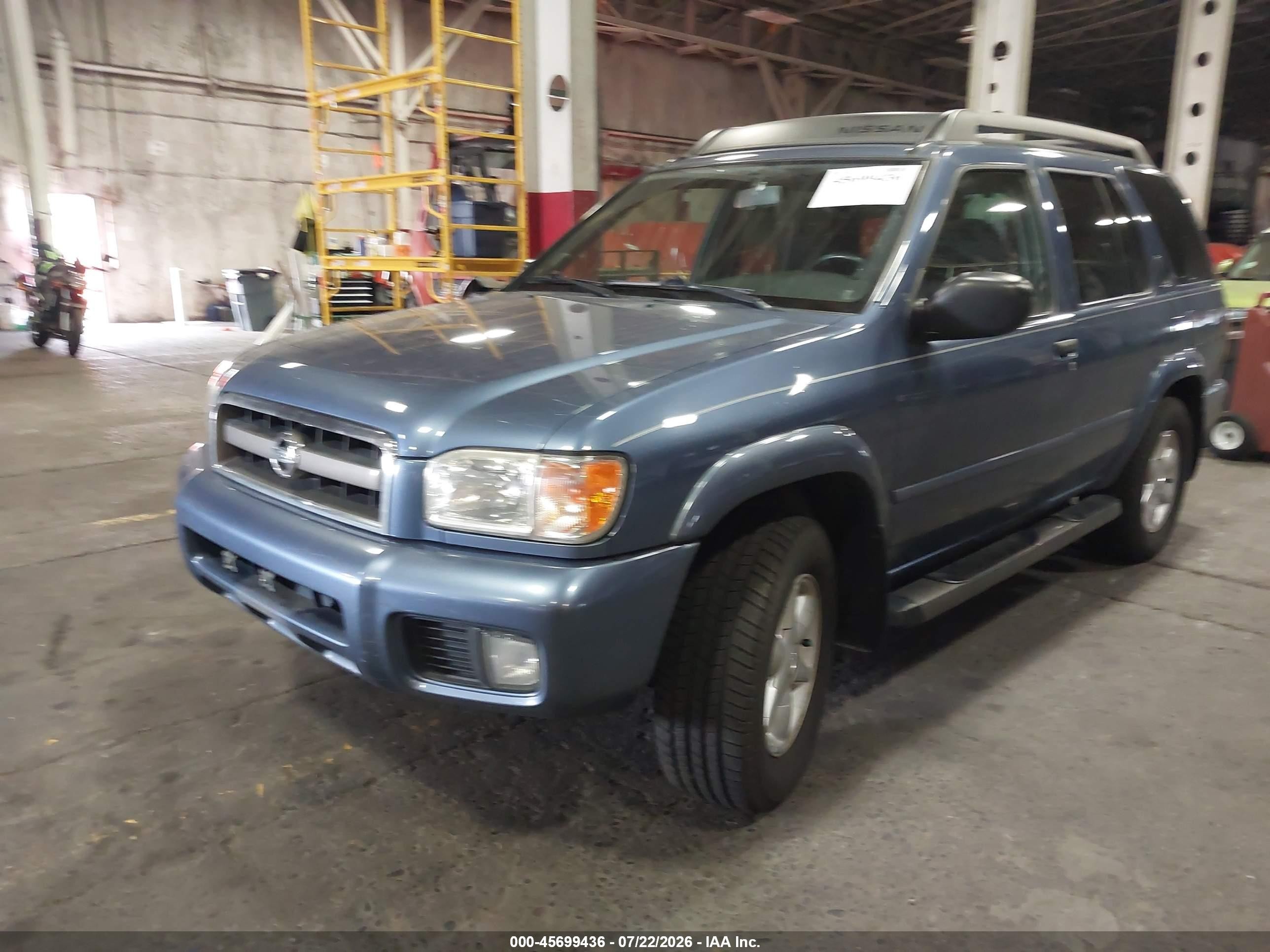 2002 Nissan Pathfinder Se Синий vin: JN8DR09Y72W729987