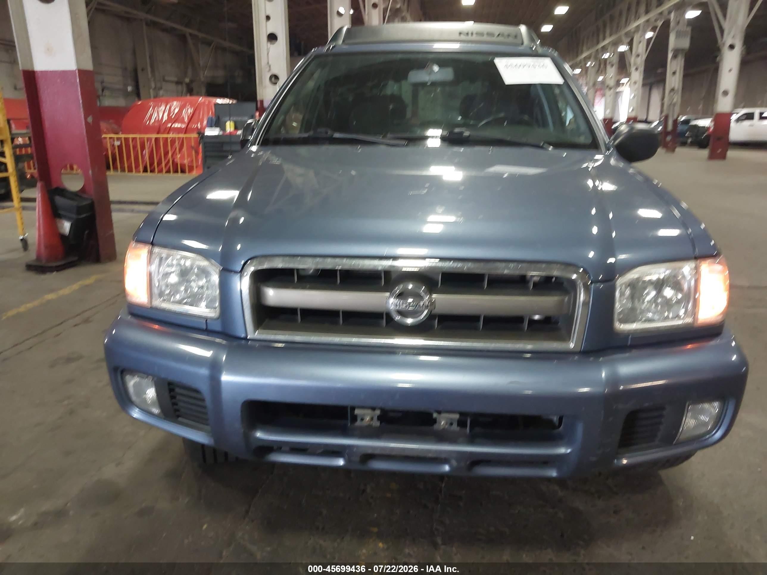 2002 Nissan Pathfinder Se Синий vin: JN8DR09Y72W729987