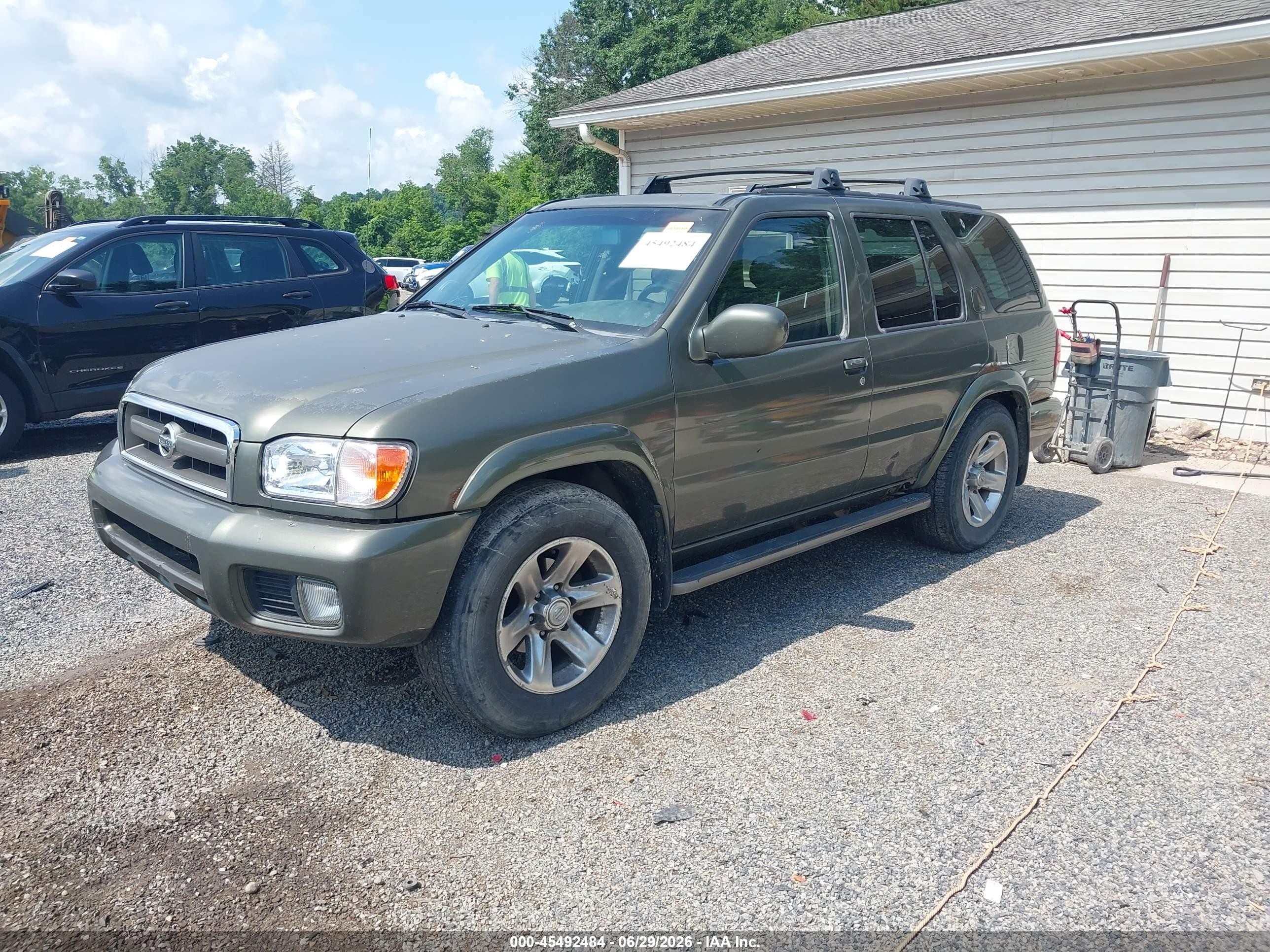2004 Nissan Pathfinder Le Platinum Green vin: JN8DR09Y74W912700