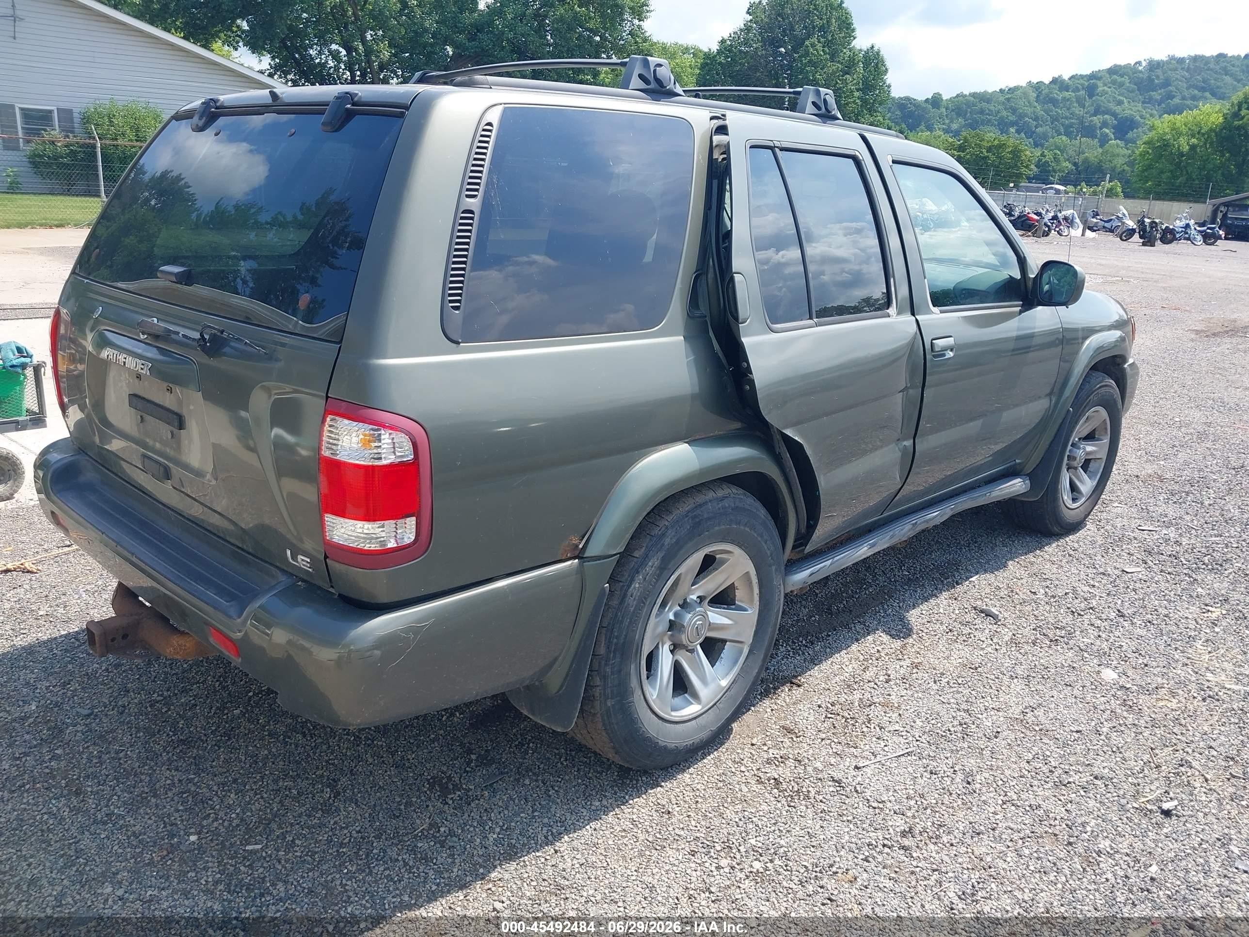 2004 Nissan Pathfinder Le Platinum Green vin: JN8DR09Y74W912700