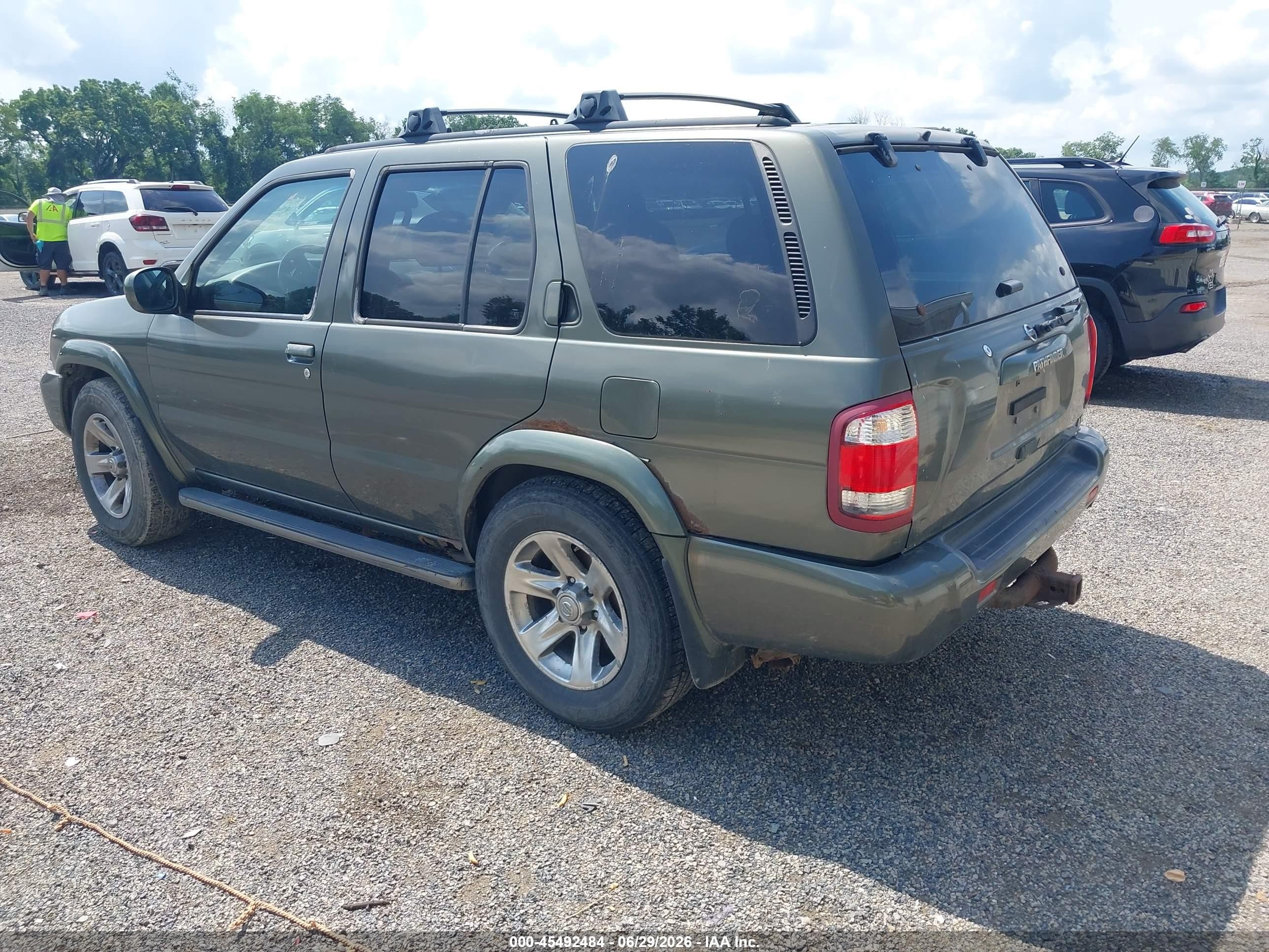 2004 Nissan Pathfinder Le Platinum Green vin: JN8DR09Y74W912700