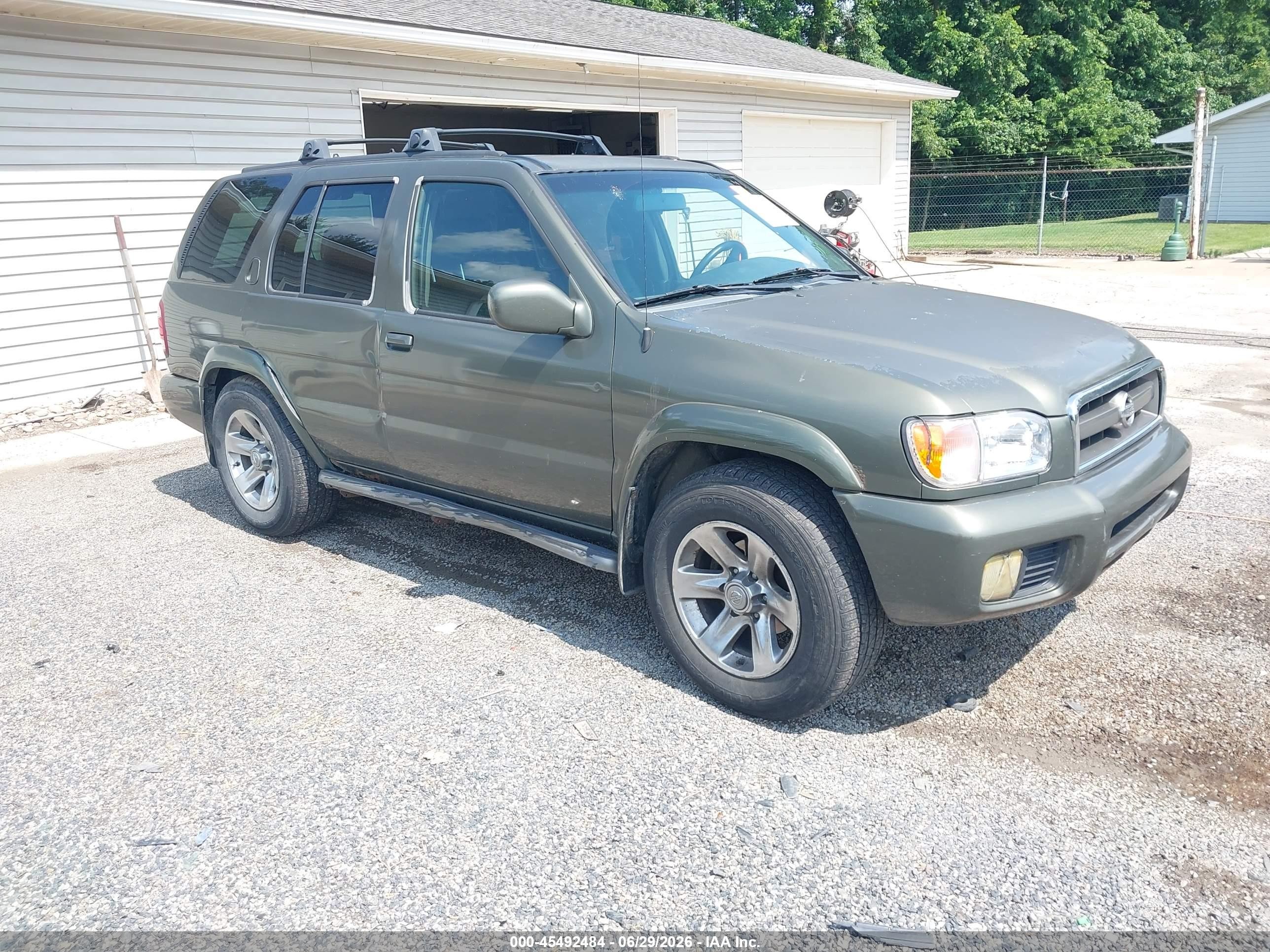 2004 Nissan Pathfinder Le Platinum Green vin: JN8DR09Y74W912700